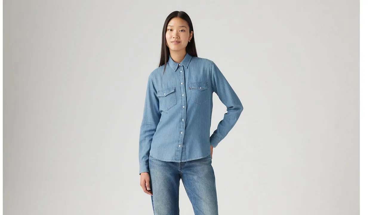 Levi's Camicia da Donna Iconic Western, Play Break, L - immagine 2