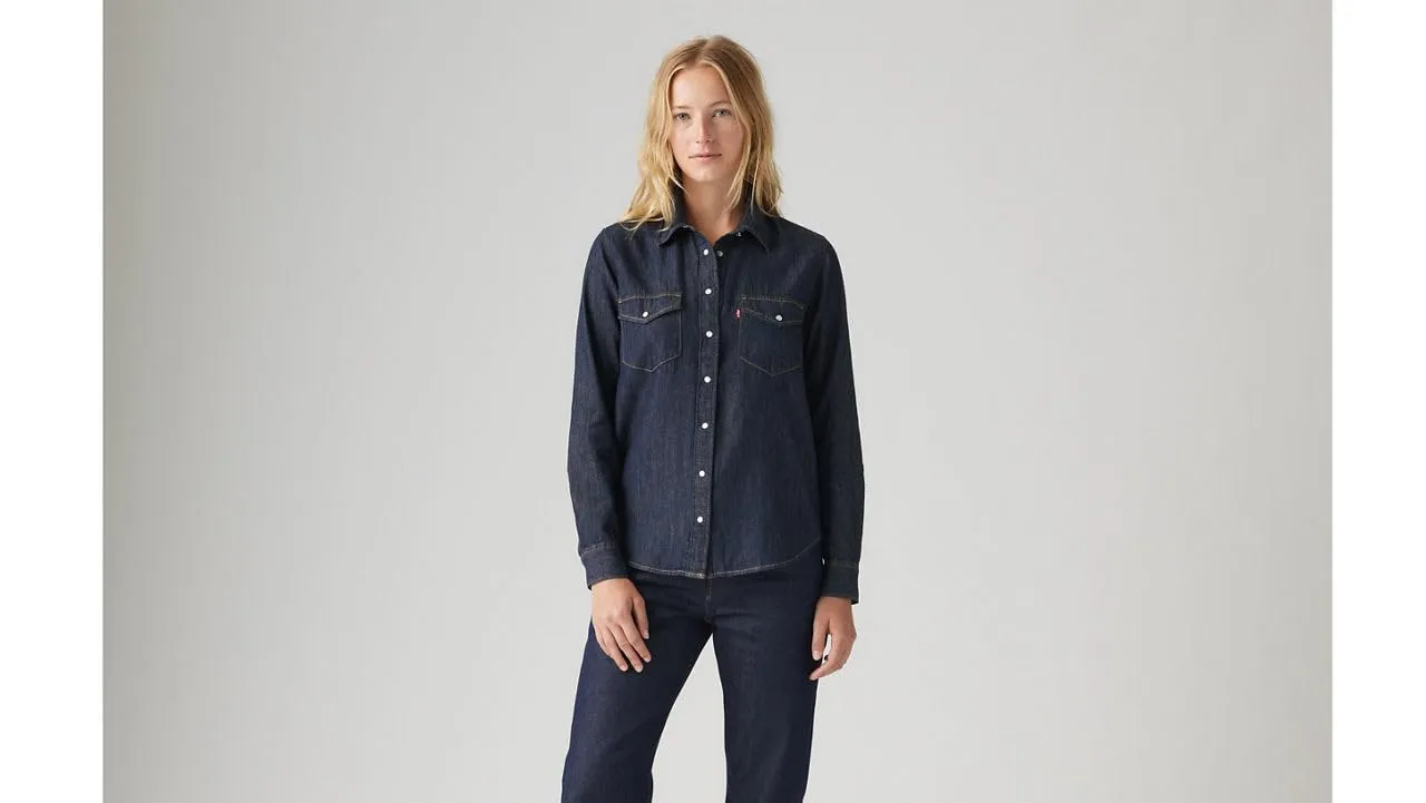 Levi's Camicia da Donna Iconic Western, Today's News, XL - immagine 2