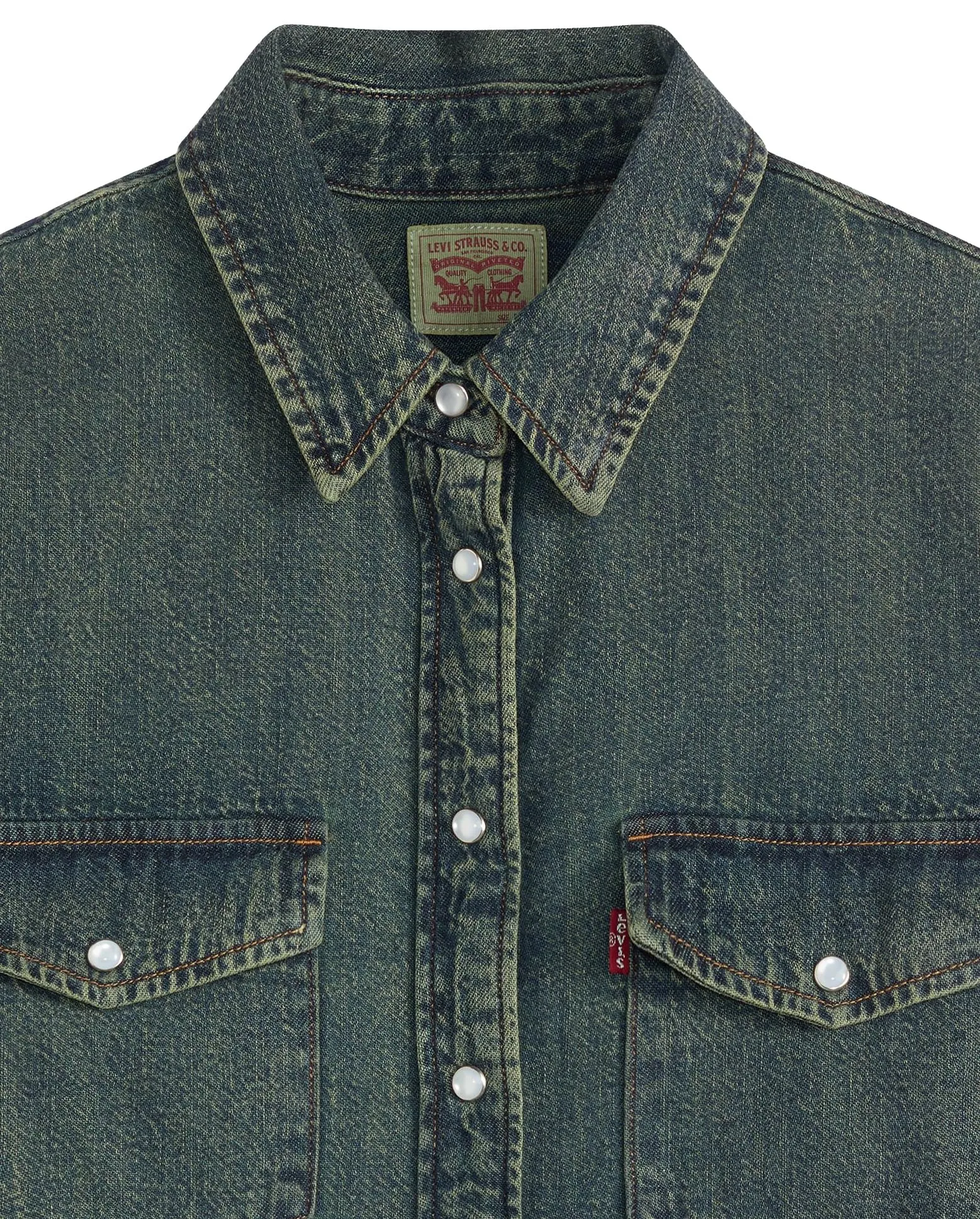 Levi's Camicia da Donna Iconic Western, Verdant Ventures Top, M - immagine 5