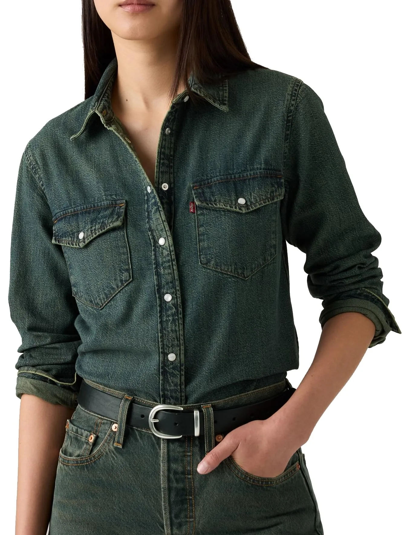 Levi's Iconic Western Verdant Ventures Top, Verdant Ventures Top, L - immagine 2