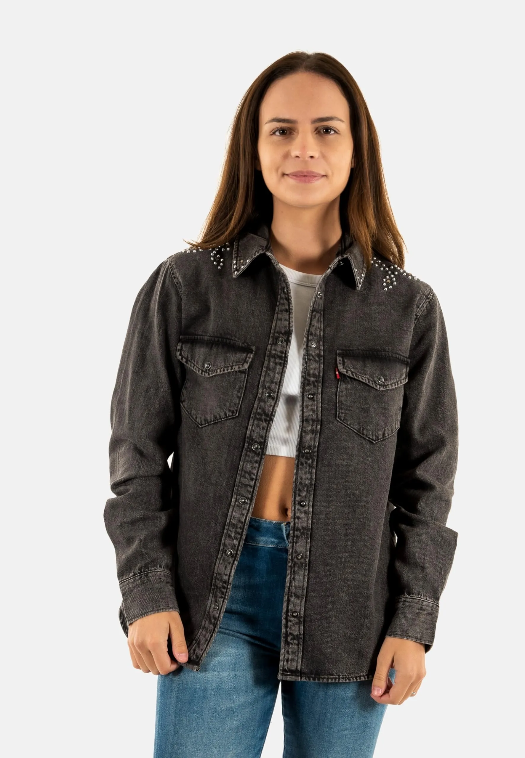 Levi's Camicia da Donna Iconic Western, Bejewled Western, M - immagine 2