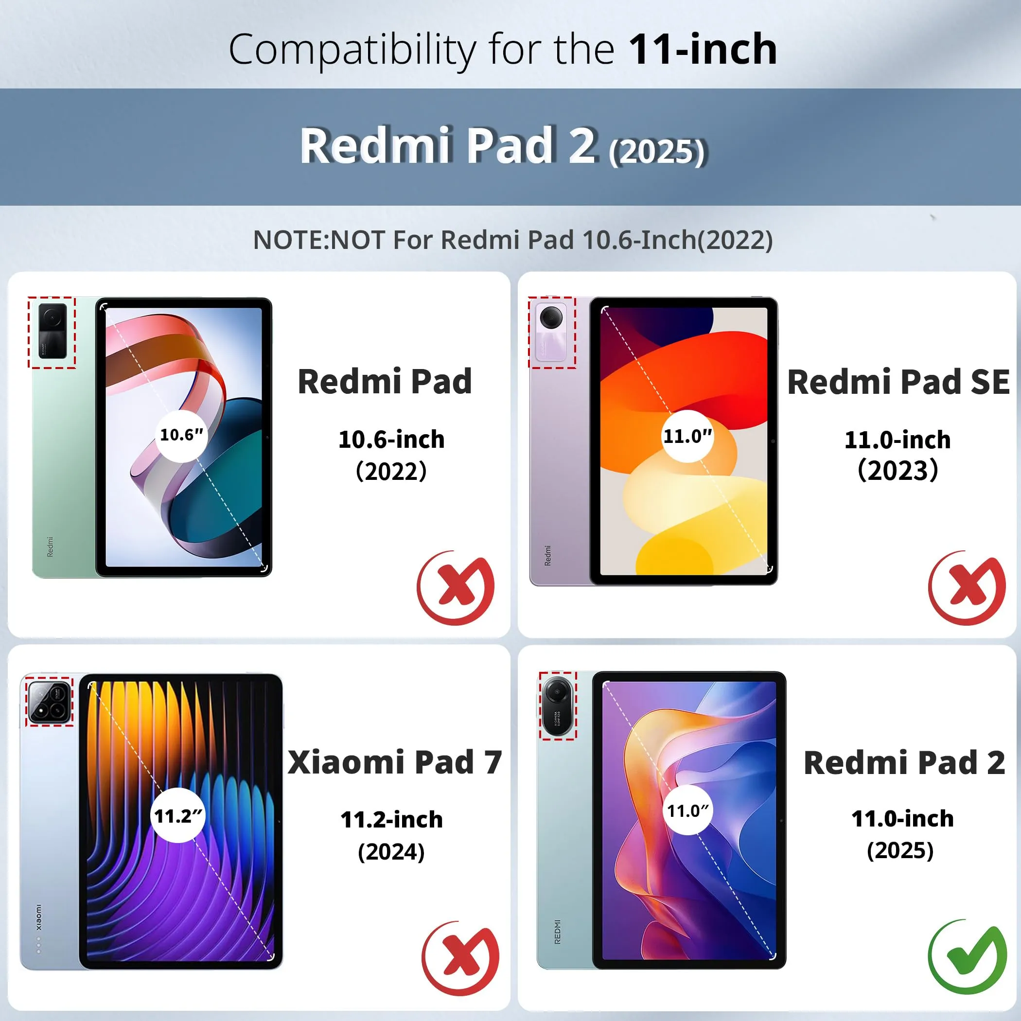 EasyAcc Custodia Cover Compatibile con Xiaomi Redmi Pad 2 11 Pollici - immagine 2