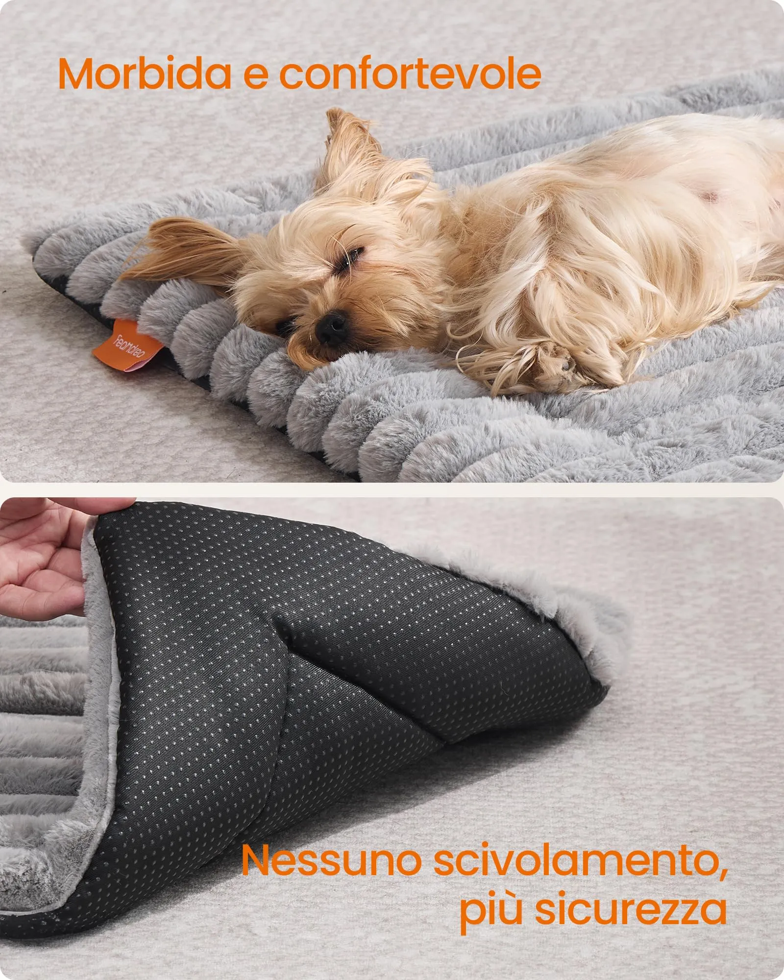 Feandrea Cuccia Cane Interno, Cuscino Cane, 75 x 50 cm, Lavatrice - immagine 4
