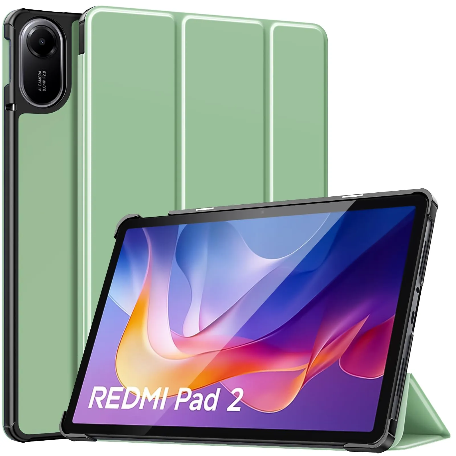 TiMOVO Cover per Xiaomi Redmi Pad 2 11 Pollici 2025, Verde - immagine 1