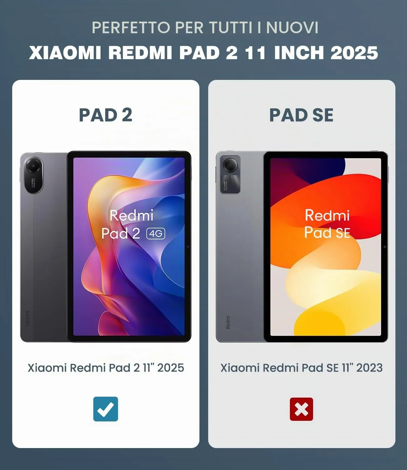 TiMOVO Cover per Xiaomi Redmi Pad 2 11 Pollici 2025, Verde - immagine 2