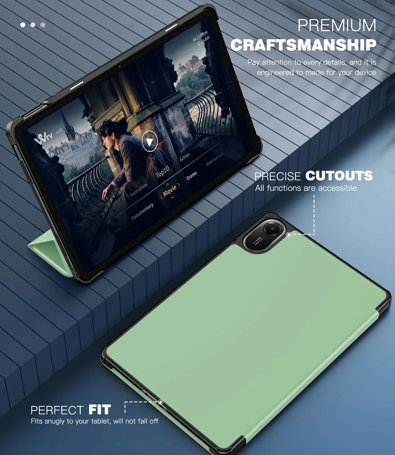 TiMOVO Cover per Xiaomi Redmi Pad 2 11 Pollici 2025, Verde - immagine 3