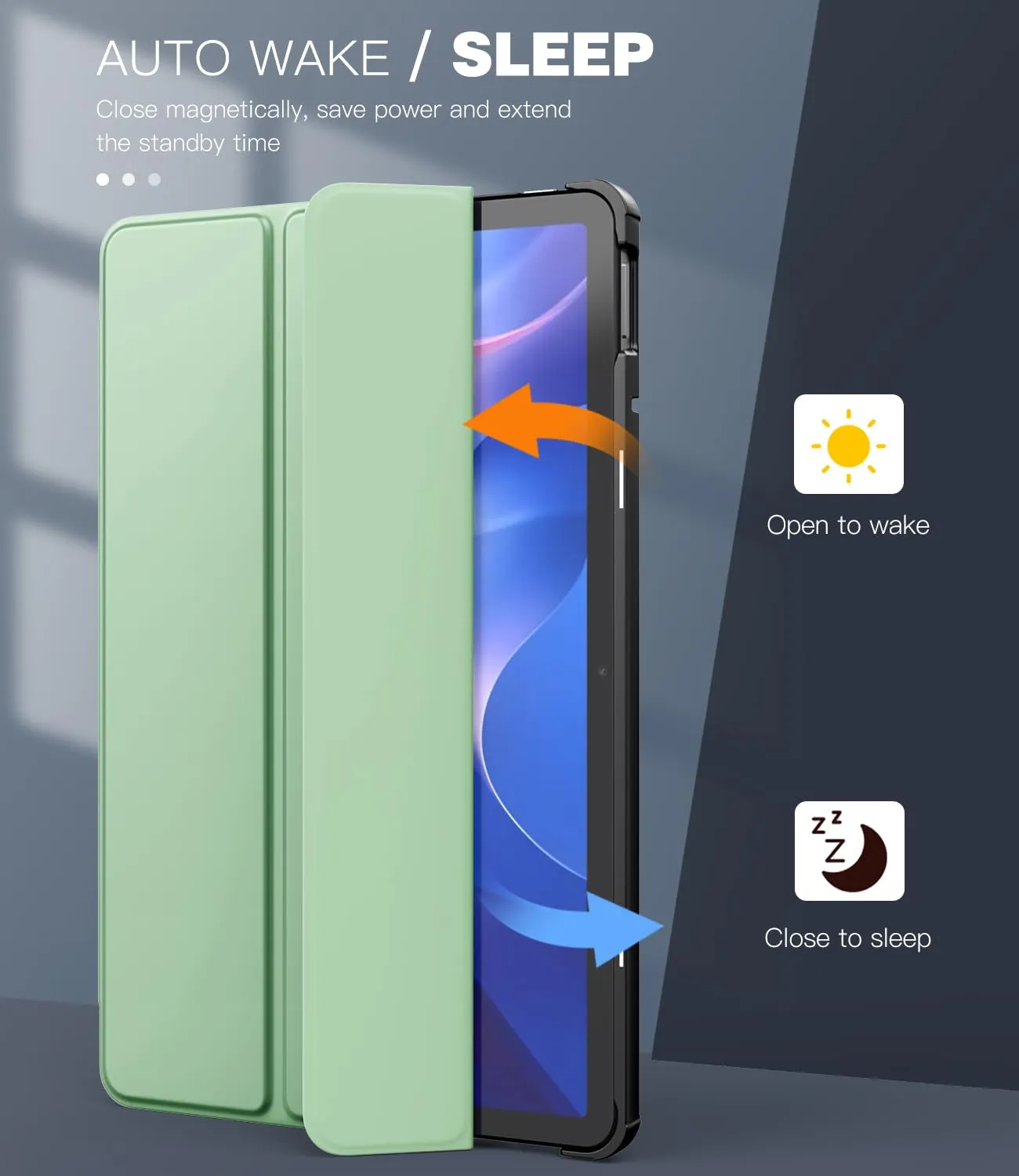 TiMOVO Cover per Xiaomi Redmi Pad 2 11 Pollici 2025, Verde - immagine 5