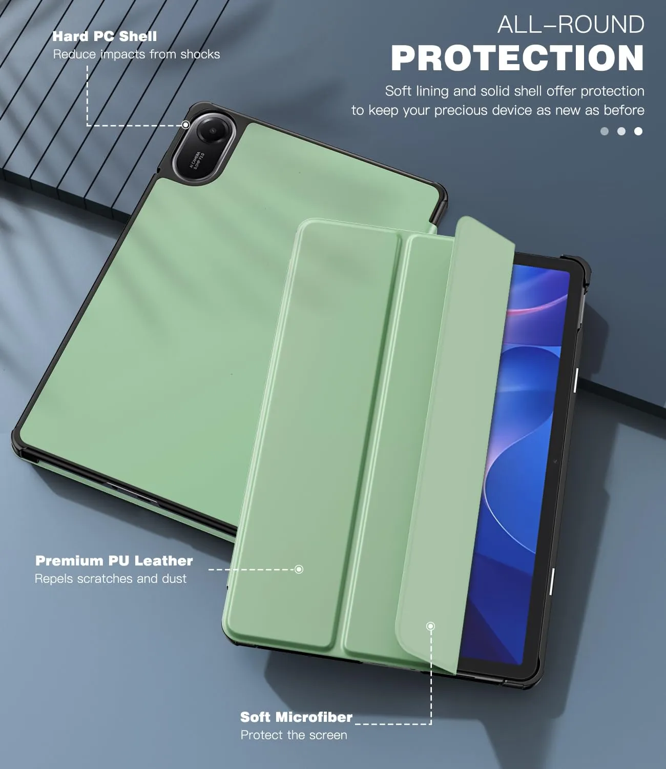 TiMOVO Cover per Xiaomi Redmi Pad 2 11 Pollici 2025, Verde - immagine 6
