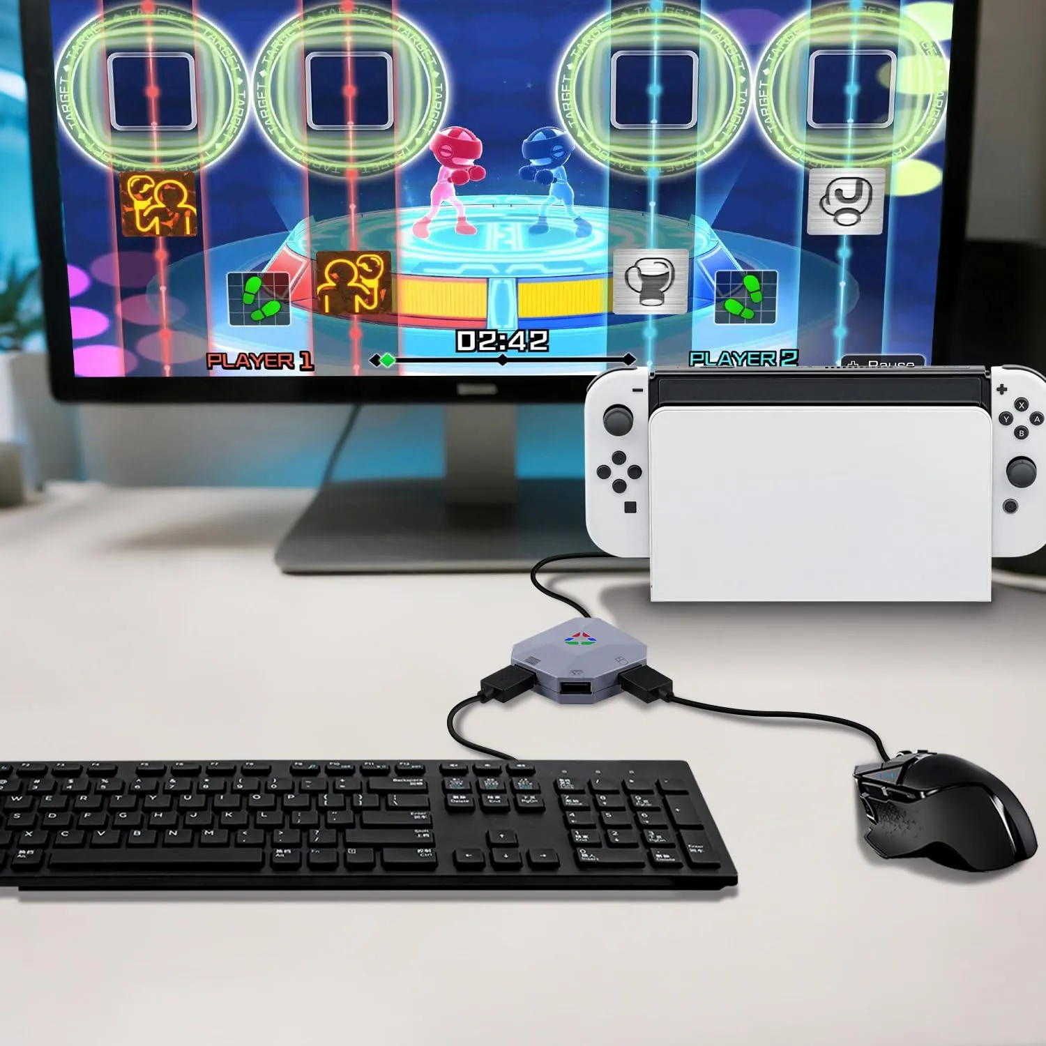Wigearss Adattatore Mouse Tastiera Convertitore per Nintendo Switch, PS4, PS3, Xbox Series X/S, Xbox One, One X/S - immagine 8
