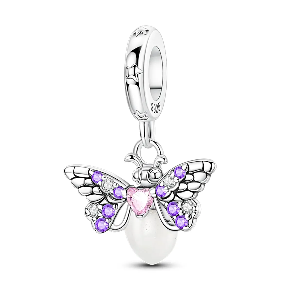 LNQOBU Charms Colgante Camaleón Charm Donna Argento Sterling 925Bead Charme da Donna per Bracciali e Collane - immagine 2