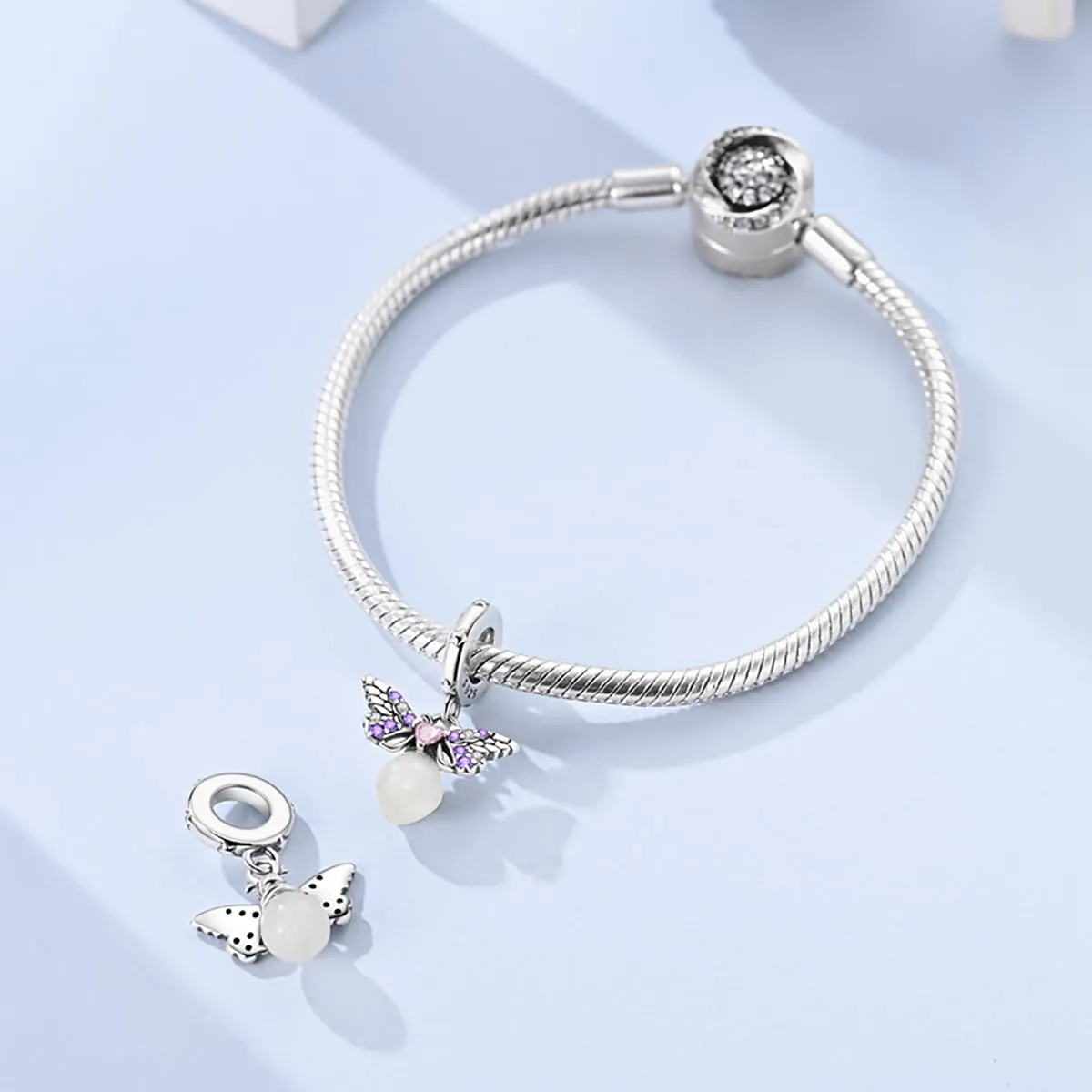 LNQOBU Charms Colgante Camaleón Charm Donna Argento Sterling 925Bead Charme da Donna per Bracciali e Collane - immagine 6