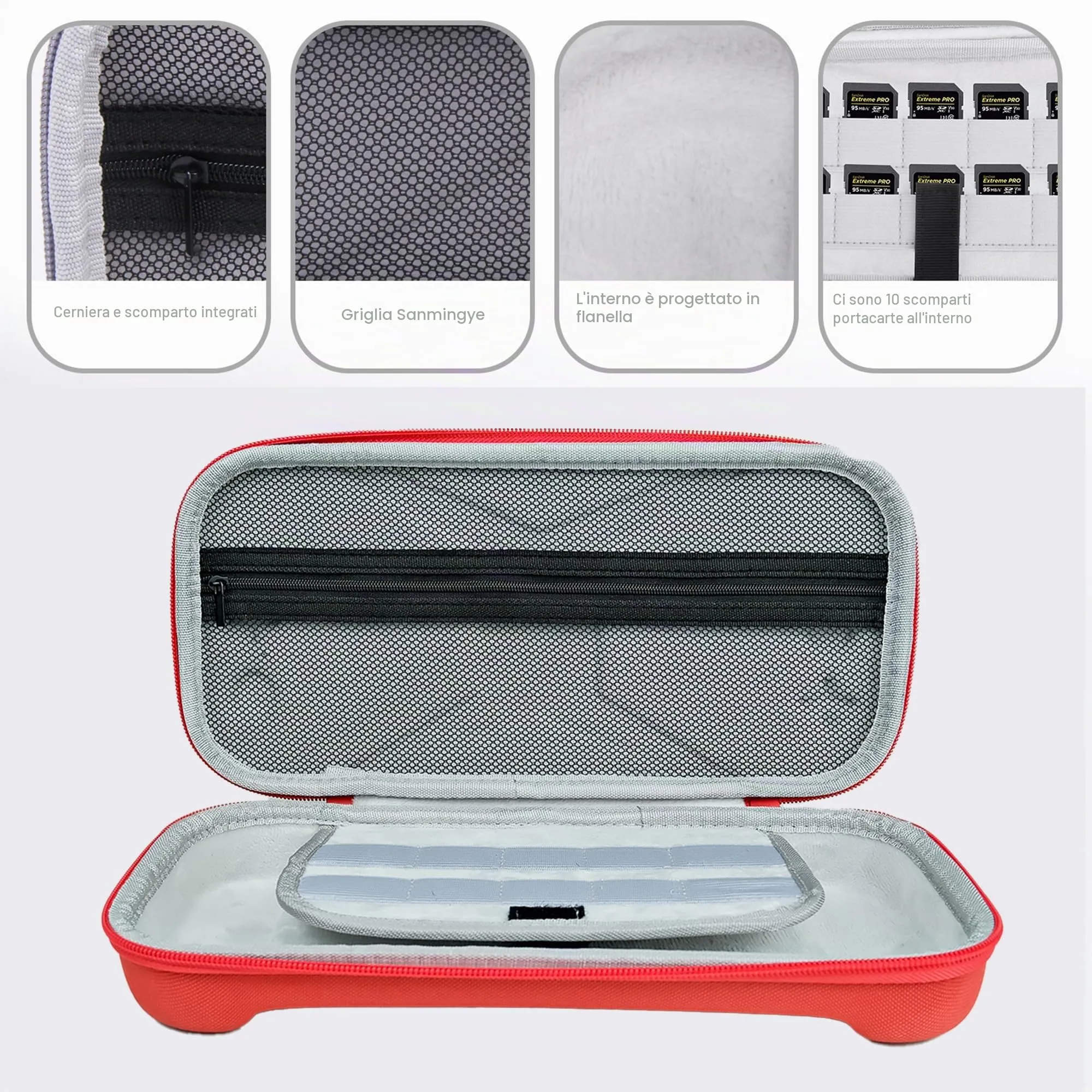 Lemxiee Custodia rigida per Nintendo Switch 2 Cover Accessori con [2 Pezzi] Pellicola Vetro Temperato Protettiva Case - immagine 3
