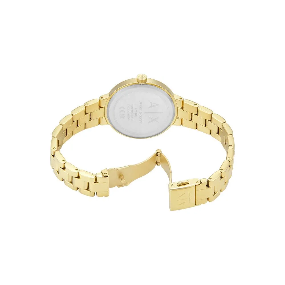 Armani Exchange Orologio da donna, Movimento al quarzo a due lancette e cassa da 36 mm con cinturino in acciaio o pelle - immagine 6