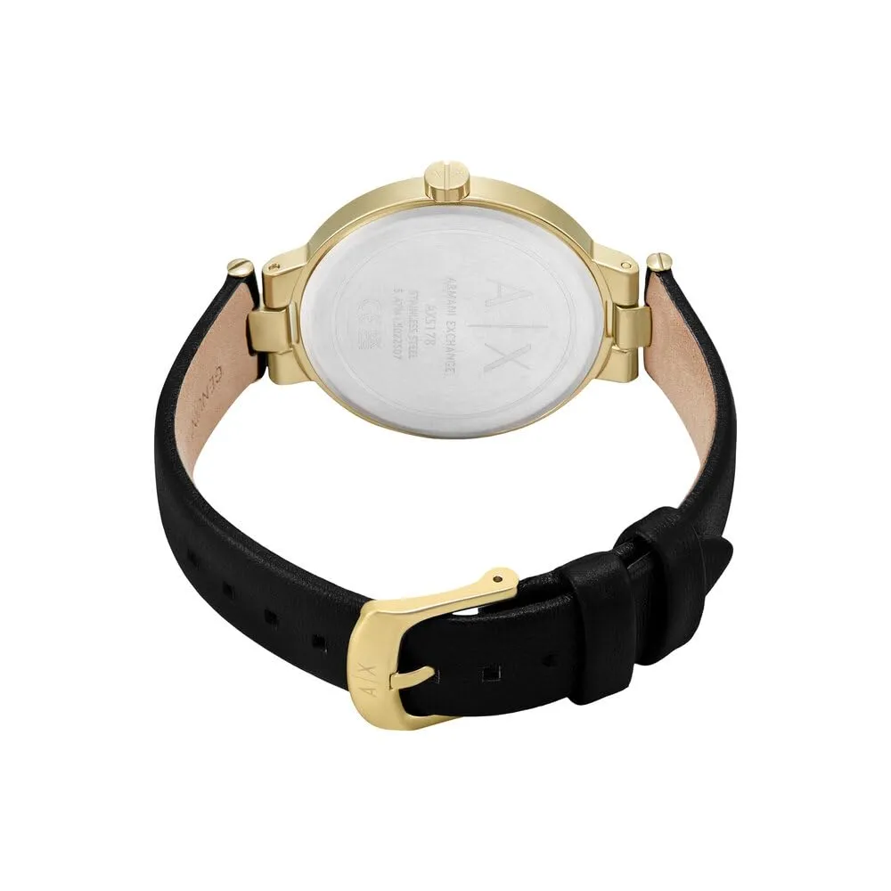 Armani Exchange Orologio da donna, Movimento al quarzo a due lancette e cassa da 36 mm con cinturino in acciaio o pelle - immagine 7