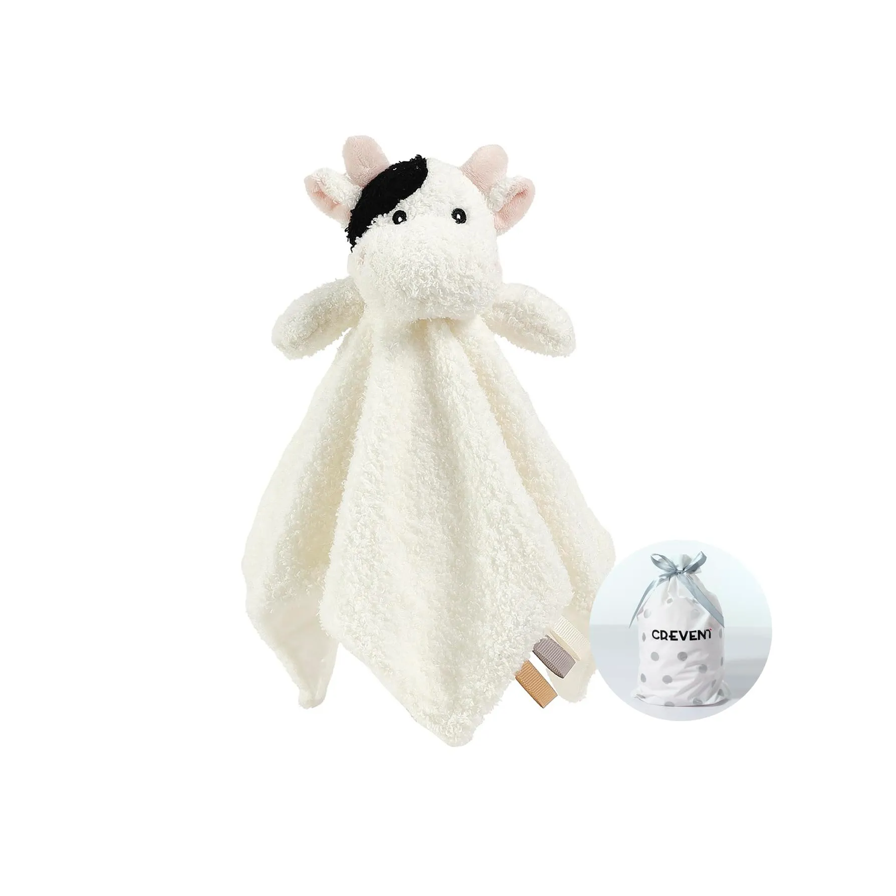 CREVENT Morbida coperta di peluche per bambini e bambine, per compleanno (mucca) - immagine 1