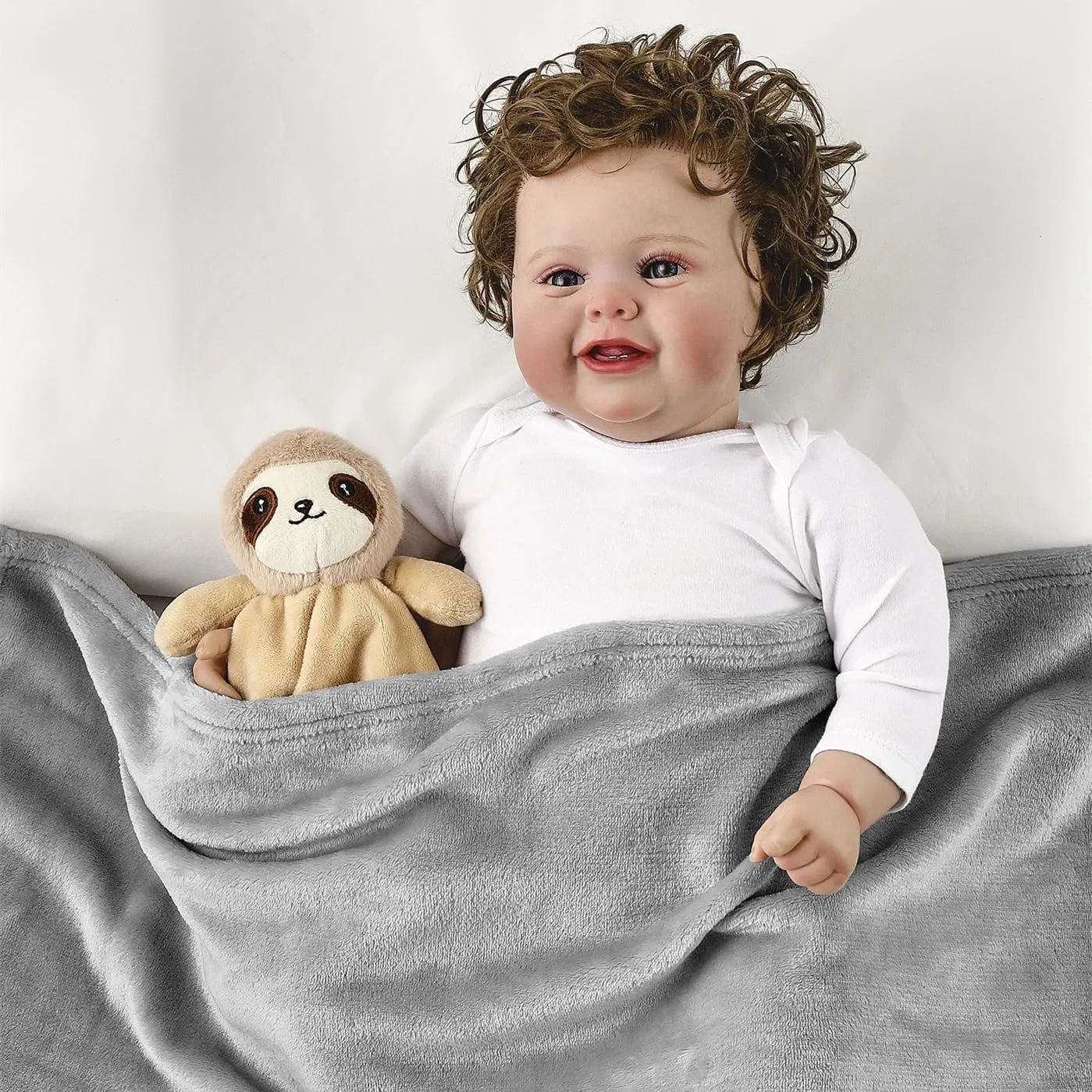 Crevent - Coperta morbida in pile per neonati, unisex, per compleanno - immagine 3