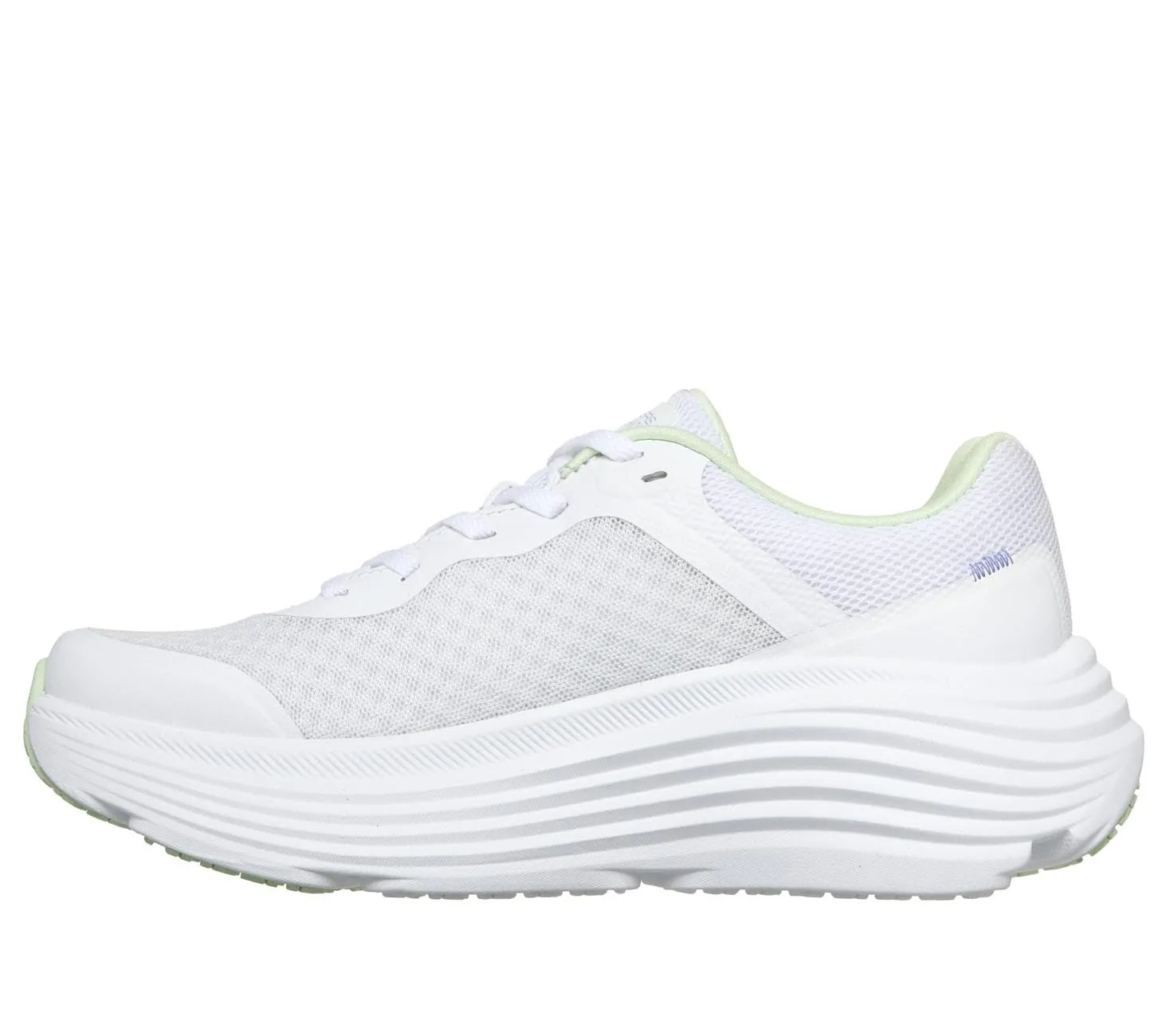Skechers Donna Max Cushioning Endeavour Canova Trainers, White Synthetic/Mint Trim, 41 EU - immagine 5