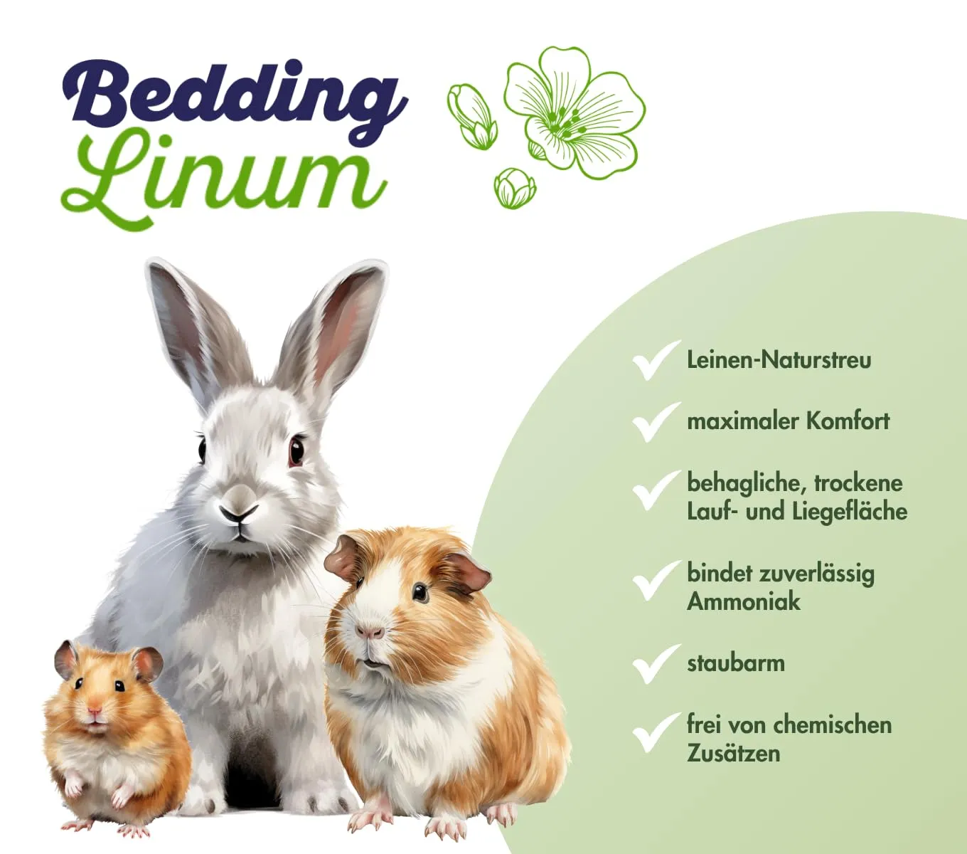 Bunny Bedding Linum 12,5 Liter Einstreu - immagine 3