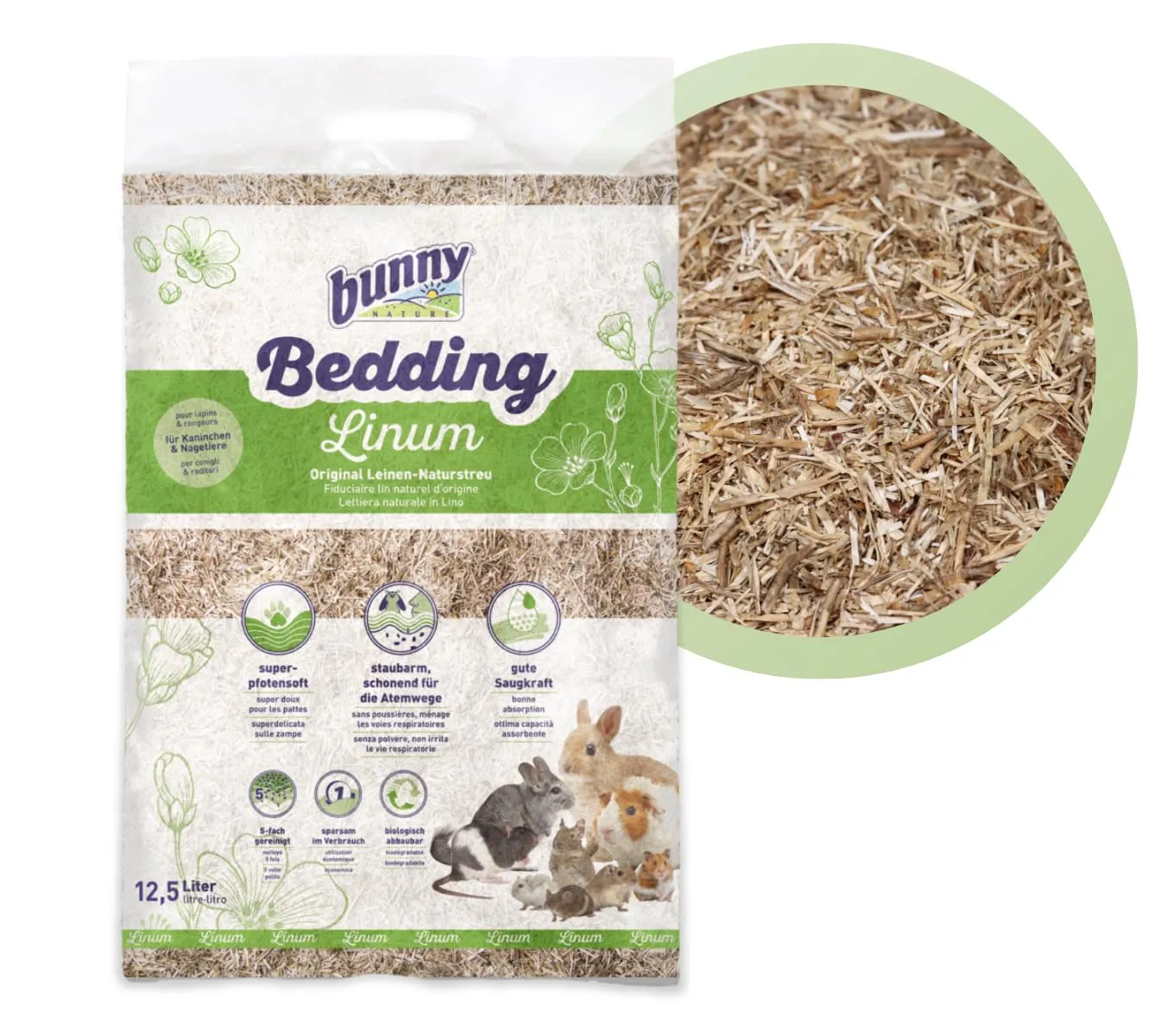 Bunny Bedding Linum 12,5 Liter Einstreu - immagine 6