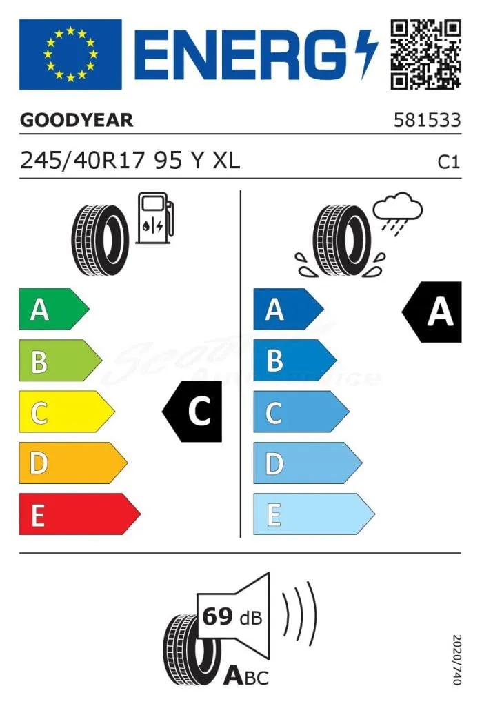 GOODYEAR 245/40 R17 95Y EAGLE F1 ASYMMETRIC 6 XL - immagine 2