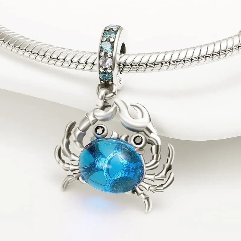 TINSLO Bead Charm Ciondolo Argento Sterling 925 con Cubic Zirconia Pendenti per Pandora Braccialetti, Compatibile con Braccialetti e Collane europei - immagine 2