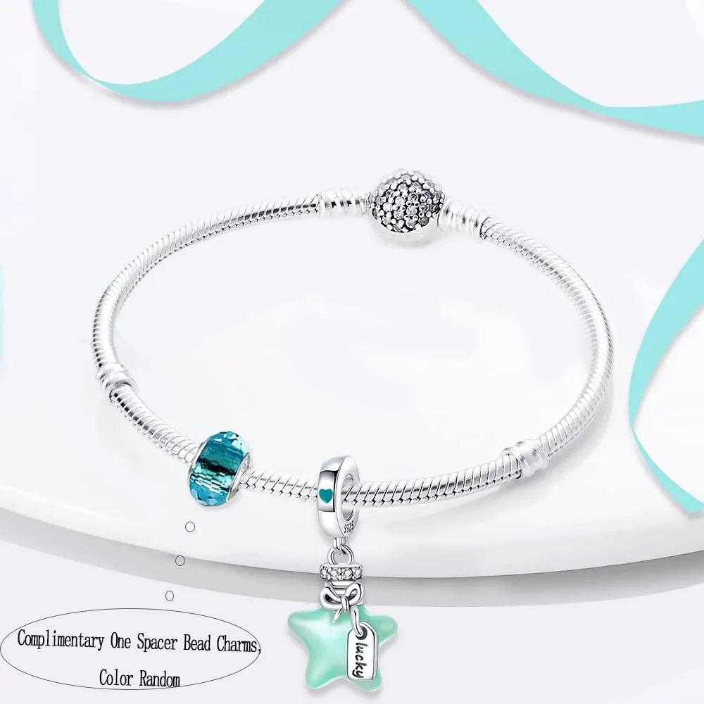 LNQOBU Ciondolo Lucciola Scintillante Charm Glow in the dark Charm Argento Sterling 925 Per Bracciali e Collan - immagine 3