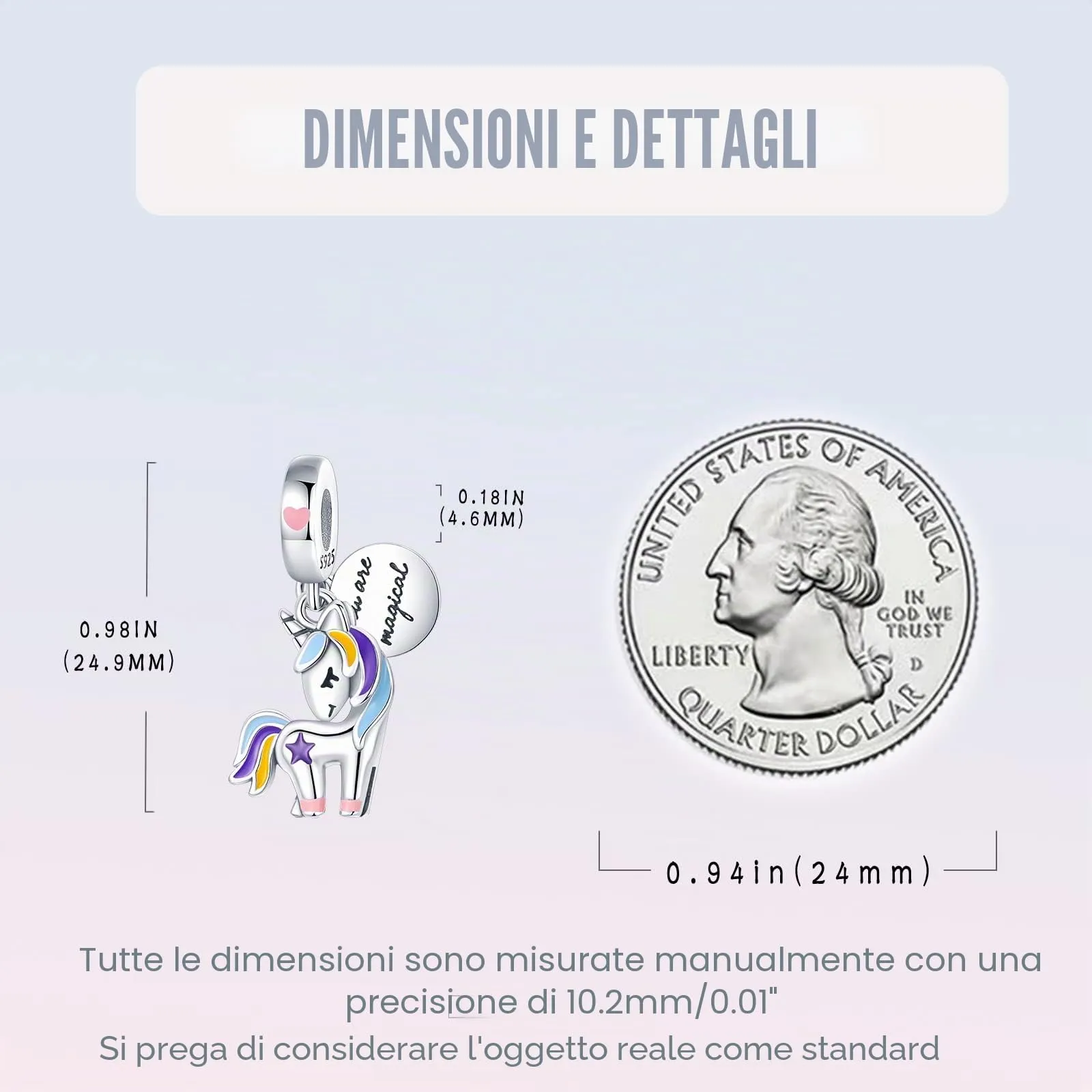 LNQOBU Ciondolo camaleonte Charm Donna Argento Sterling 925 Bead Charm da Donna per Bracciali e Collane - immagine 6