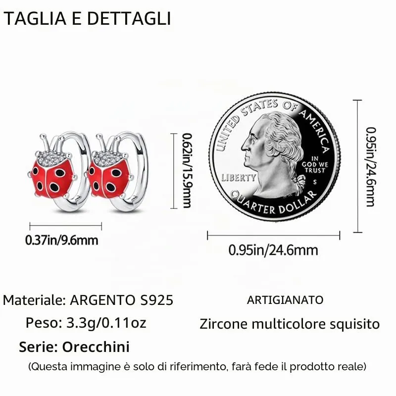 QIKAOLA S925 Orecchini in argento da donna Orecchini a cerchio ipoallergenici Orecchini Huggie con zirconia cubica - immagine 3