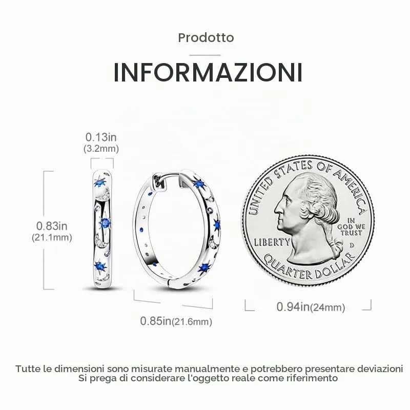QIKAOLA S925 Orecchini in argento da donna Orecchini a cerchio ipoallergenici Orecchini Huggie con zirconia cubica - immagine 5