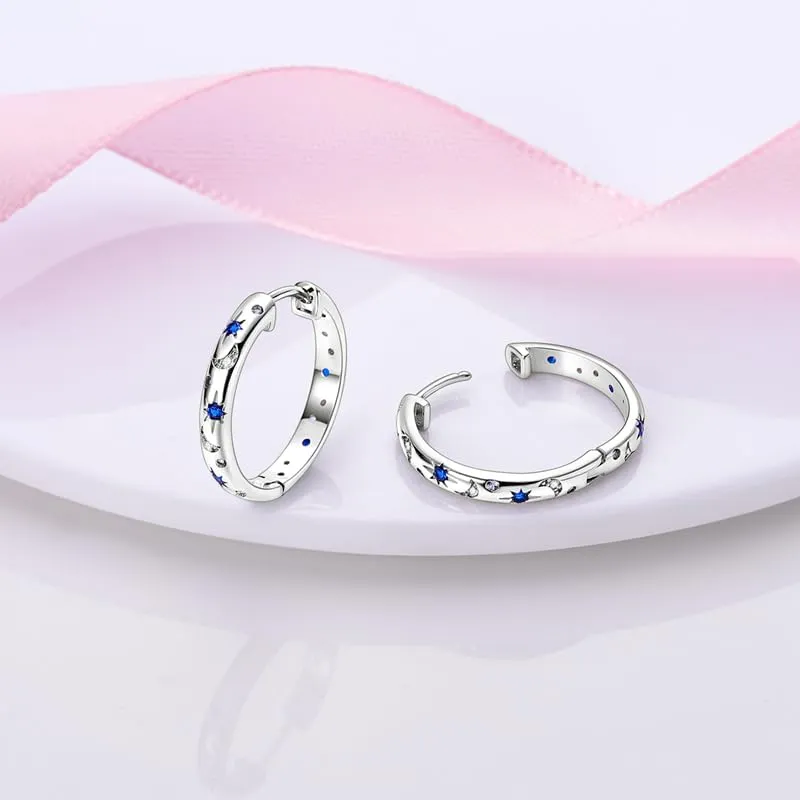 QIKAOLA S925 Orecchini in argento da donna Orecchini a cerchio ipoallergenici Orecchini Huggie con zirconia cubica - immagine 6