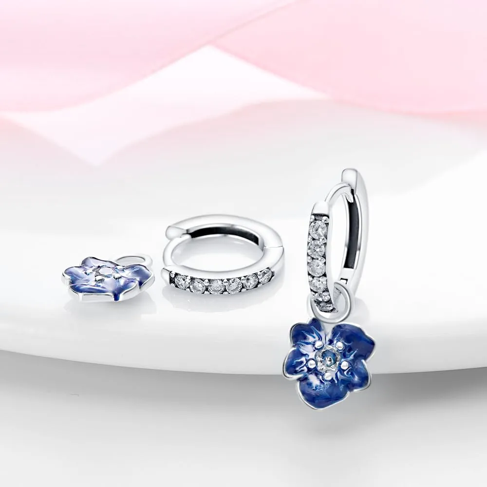 QIKAOLA S925 Orecchini in argento da donna Orecchini a cerchio ipoallergenici Orecchini Huggie con zirconia cubica - immagine 5