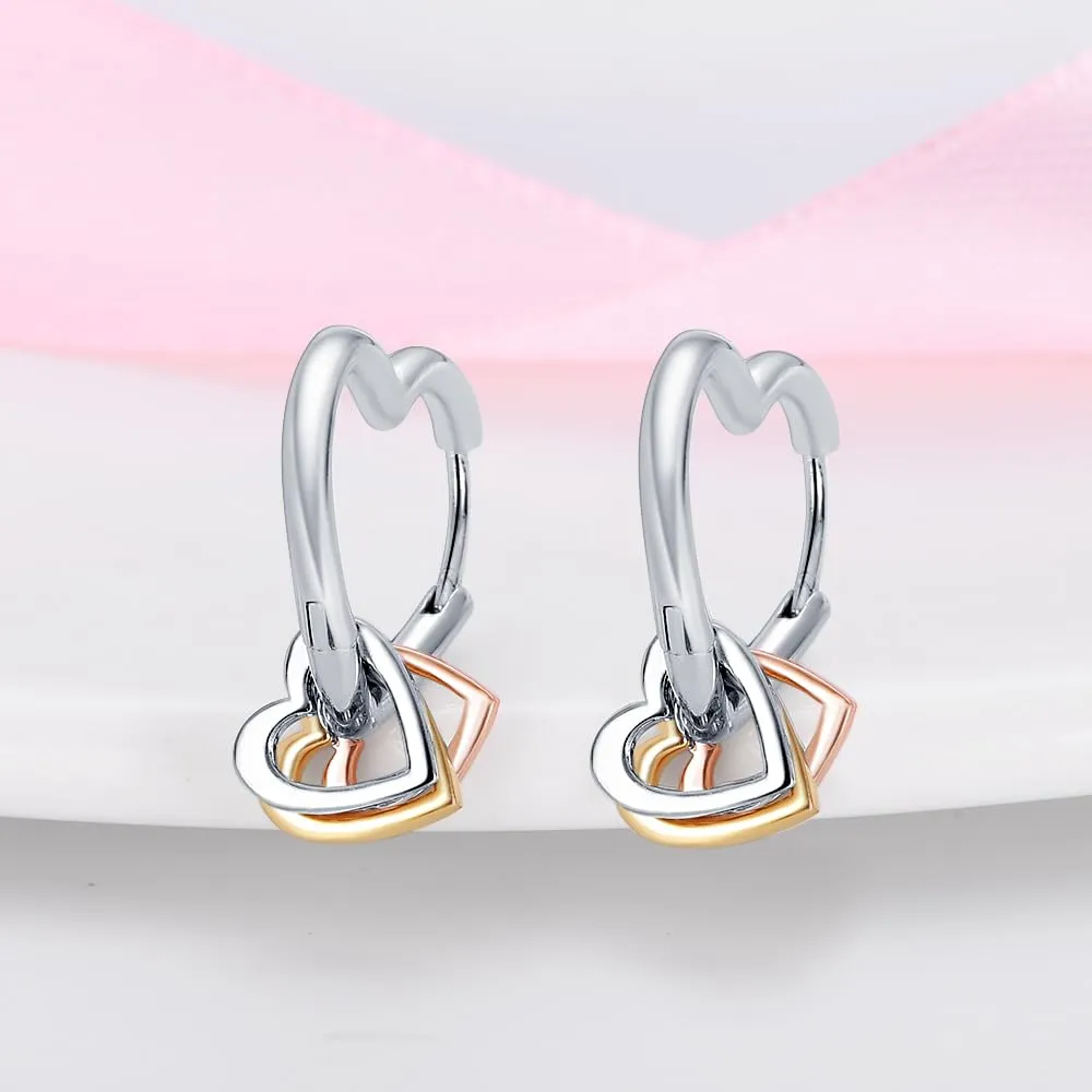 QIKAOLA S925 Orecchini in argento da donna Orecchini a cerchio ipoallergenici Orecchini Huggie con zirconia cubica - immagine 4