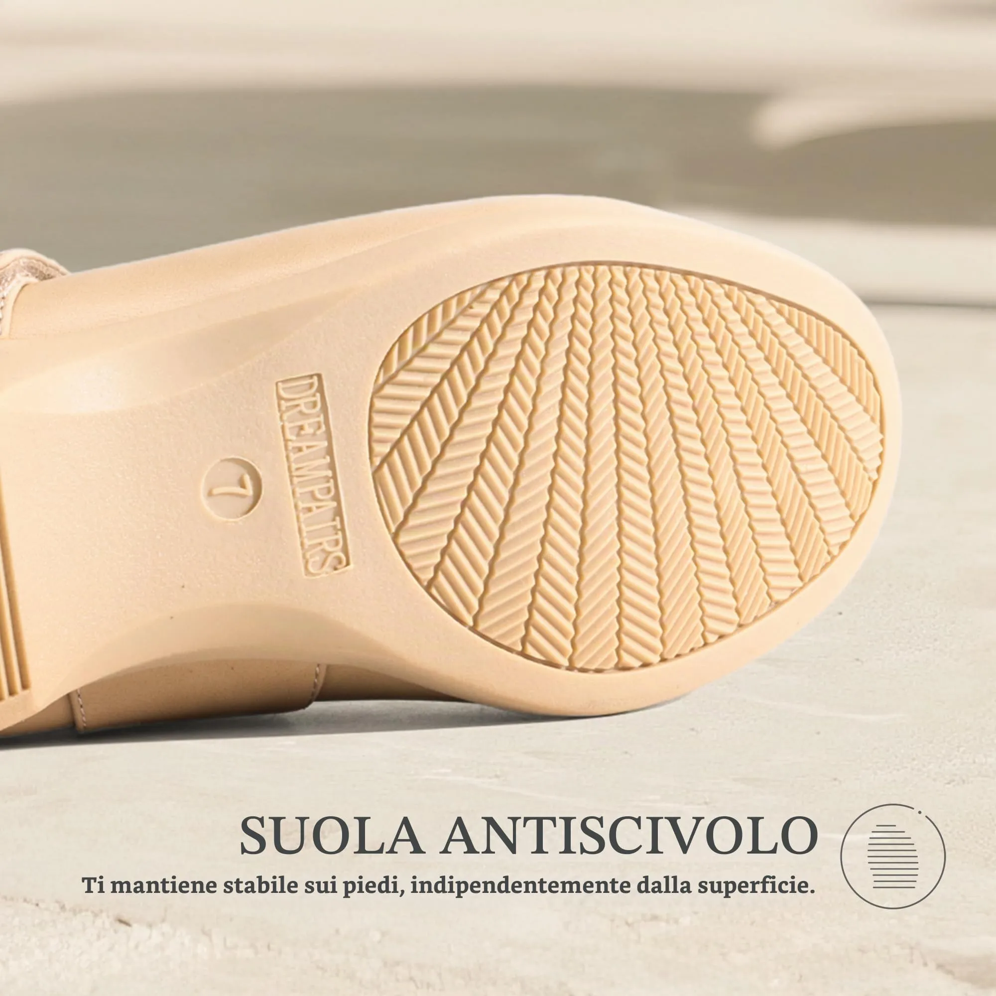 DREAM PAIRS Ballerine Donna Mary Jane,Nudo,38 - immagine 6