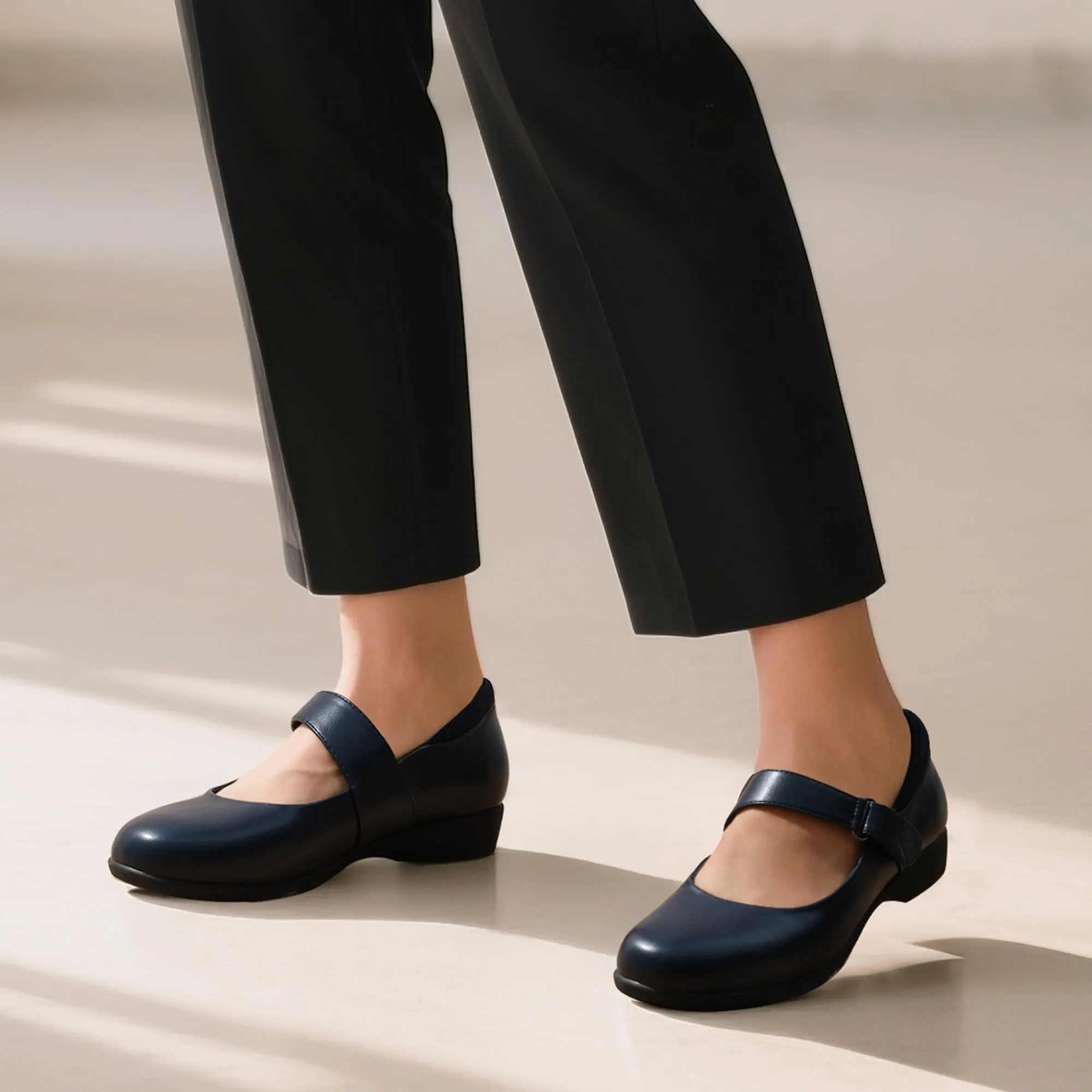 DREAM PAIRS Ballerine Donna Mary Jane,Marina Militare,37 - immagine 8