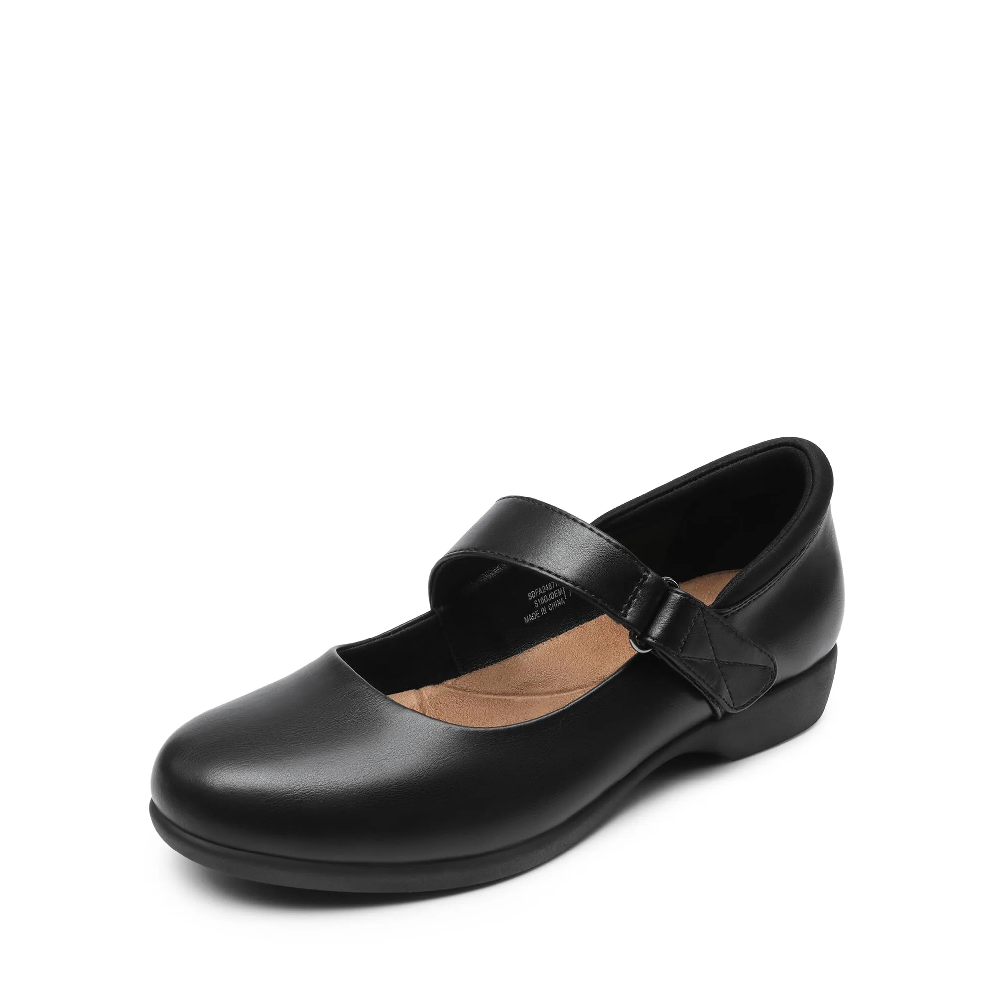 DREAM PAIRS Ballerine Donna Mary Jane,Nero,41.5 - immagine 1