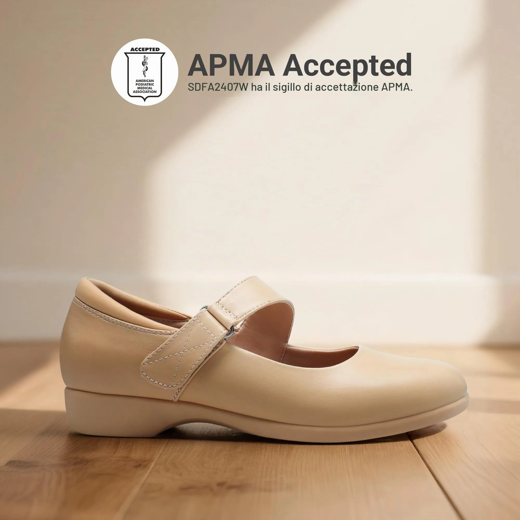 DREAM PAIRS Ballerine Donna Mary Jane,Nudo,41.5 - immagine 4