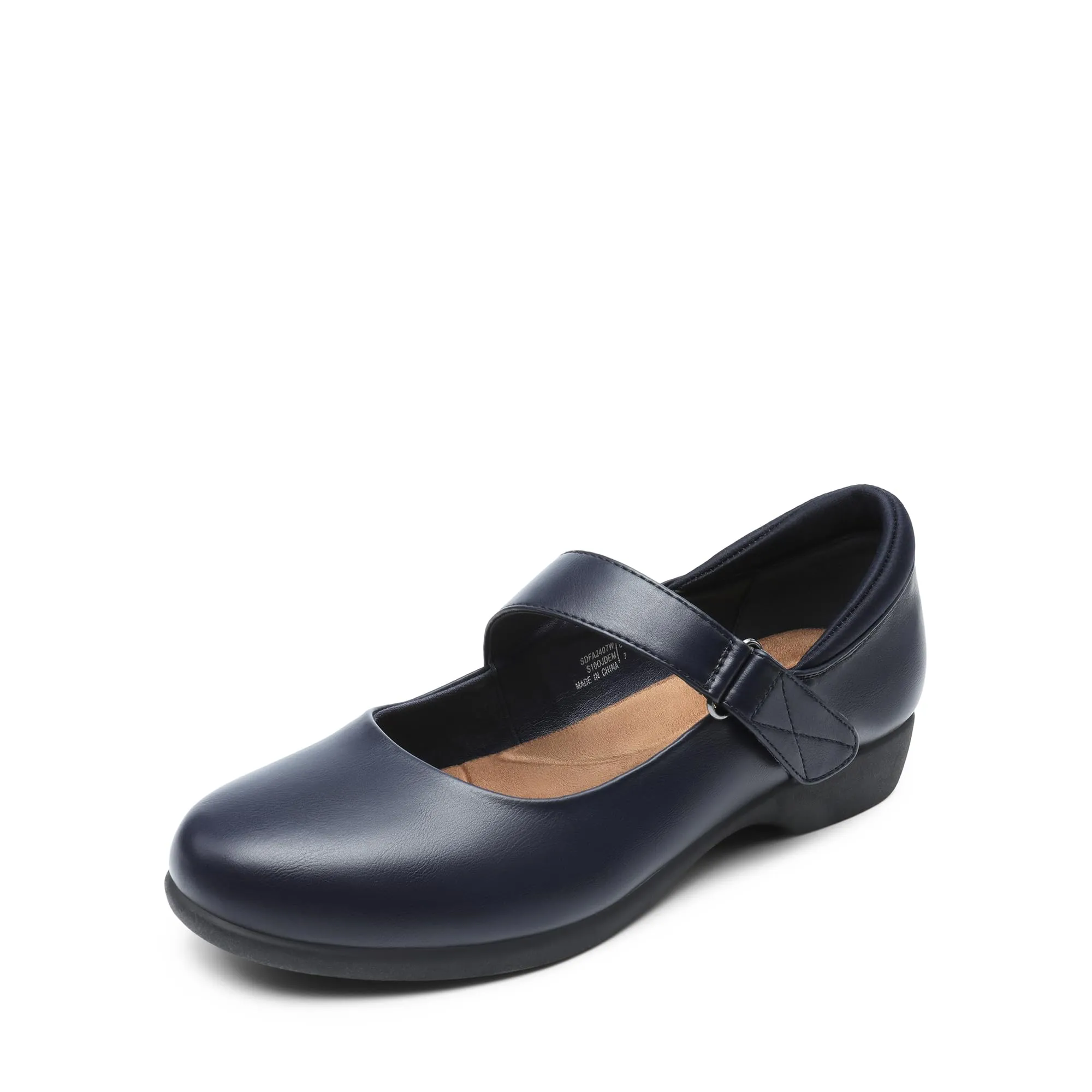 DREAM PAIRS Ballerine Donna Mary Jane,Marina Militare,38 - immagine 1