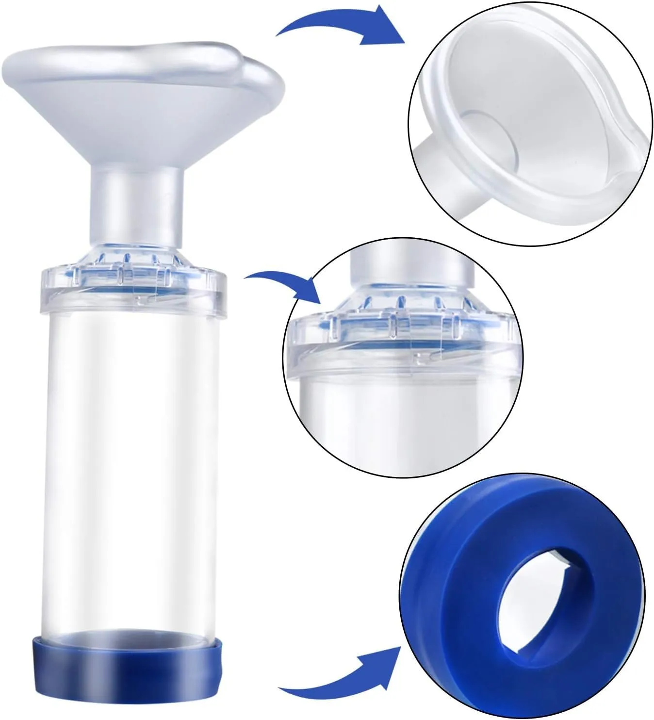 GOVNPJ Camera aerosol, distanziatore inalatore per Gatti o Cani per Animali Domestici, con Maschera, Aiuta Gli Animali Domestici a Respirare e dispensare farmaci - immagine 2