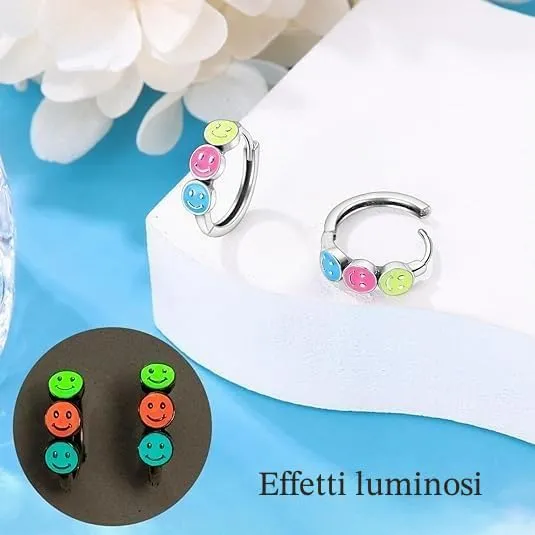 QIKAOLA S925 Orecchini in argento da donna Orecchini a cerchio ipoallergenici Orecchini Huggie con zirconia cubica - immagine 5