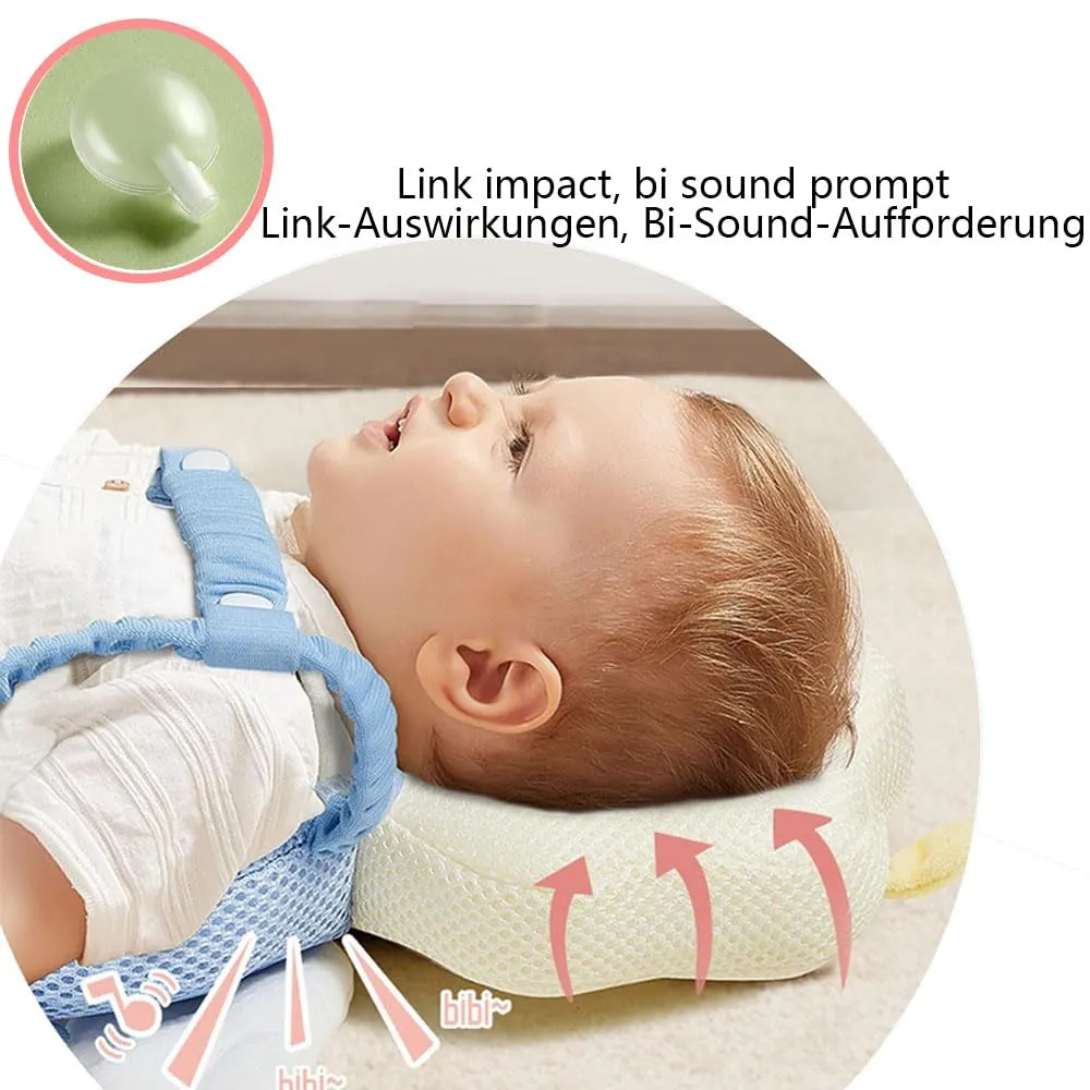 Furforstk protezione testa bambino con ginocchiere caschetto primi passi Traspirante casco neonato primi passi per gattonare e camminare, Regolabile (Astronauta) - immagine 4