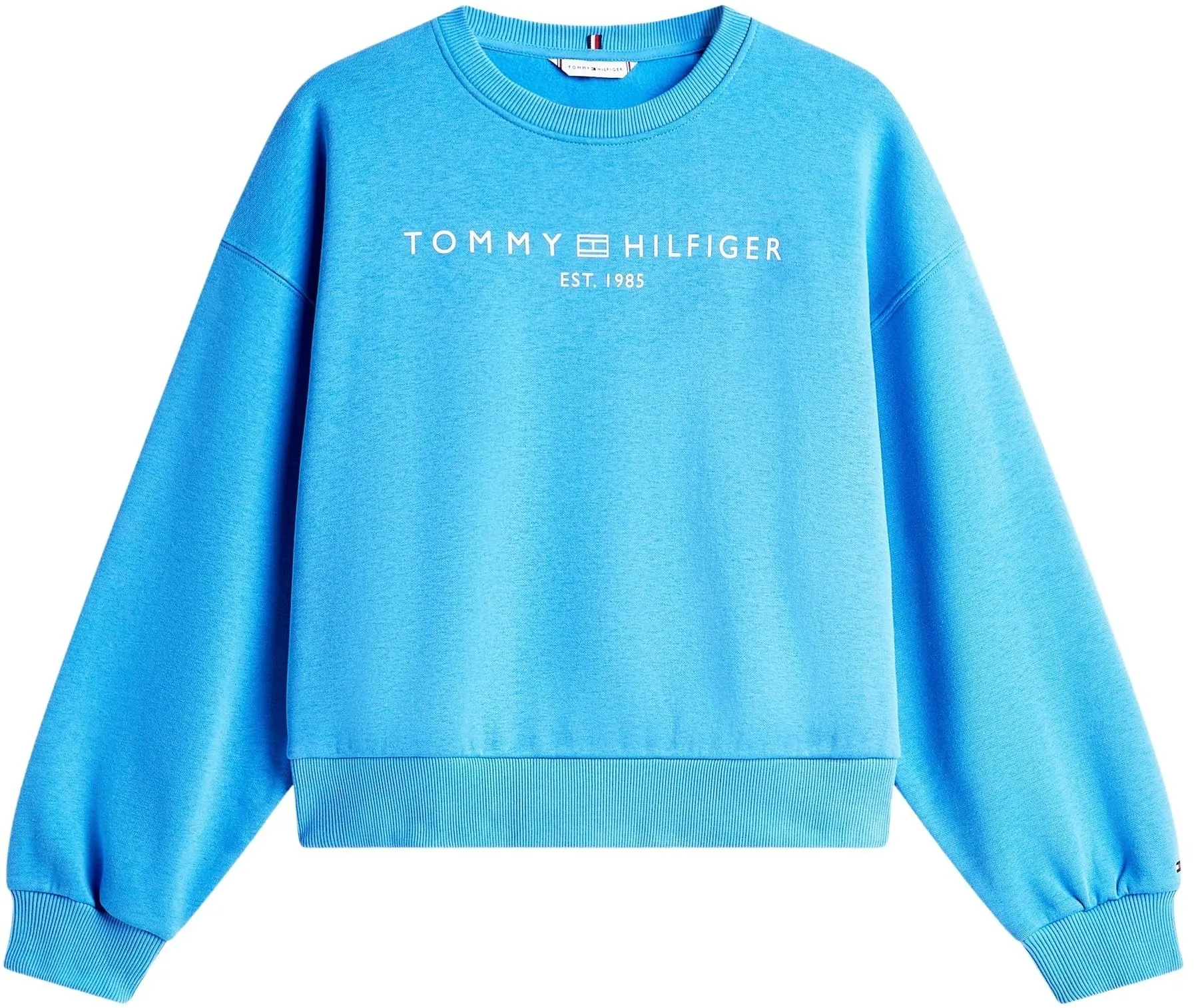 Tommy Hilfiger Donna Felpa Corp Logo Relaxed Fit, Blu (Mesmerizing Blue), XL - immagine 6