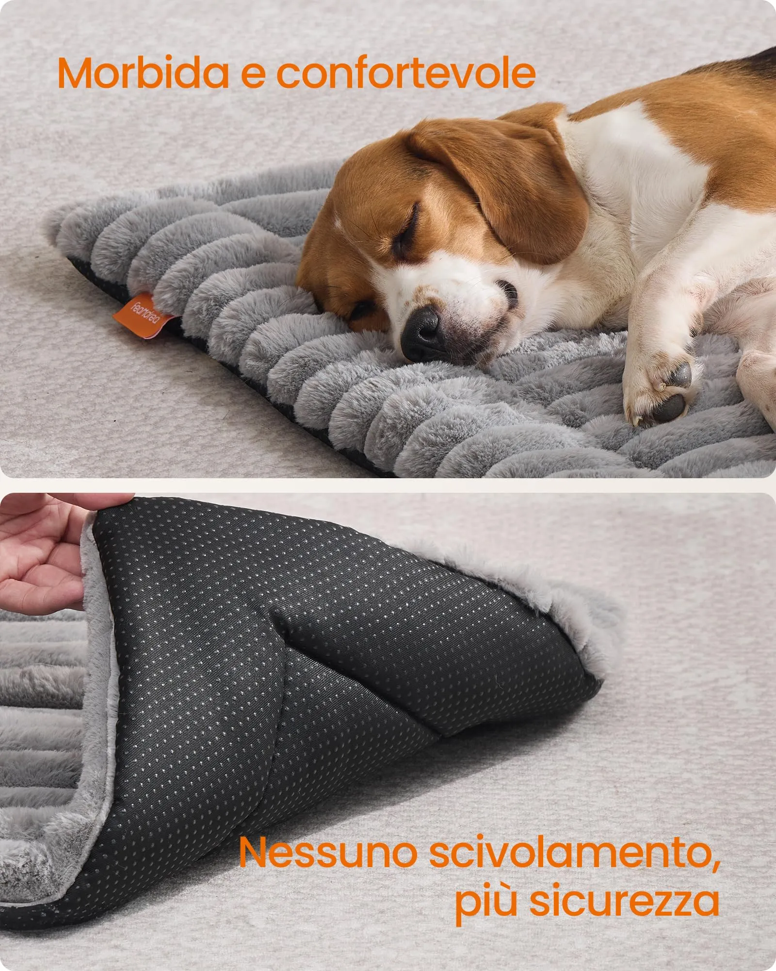 Feandrea Cuccia Cane Interno, Cuscino Cane, 90 x 65 cm, Lavatrice - immagine 4