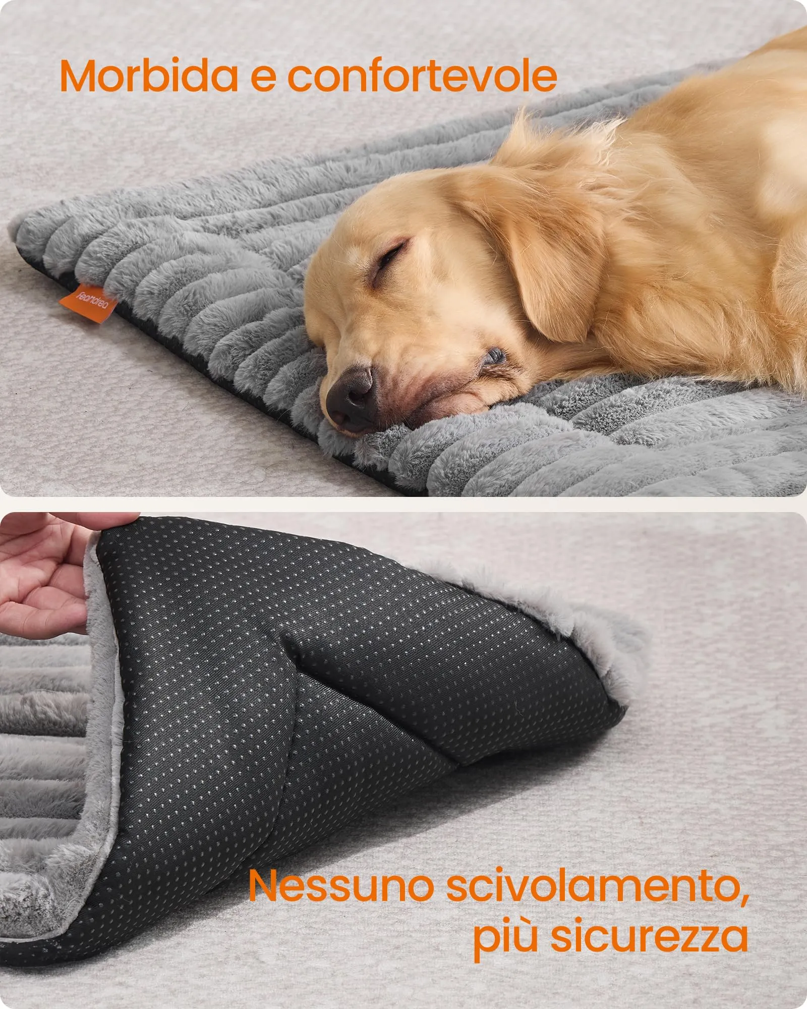 Feandrea Cuccia Cane Interno, Cuscino Cane, 105 x 70 cm, Lavatrice - immagine 4