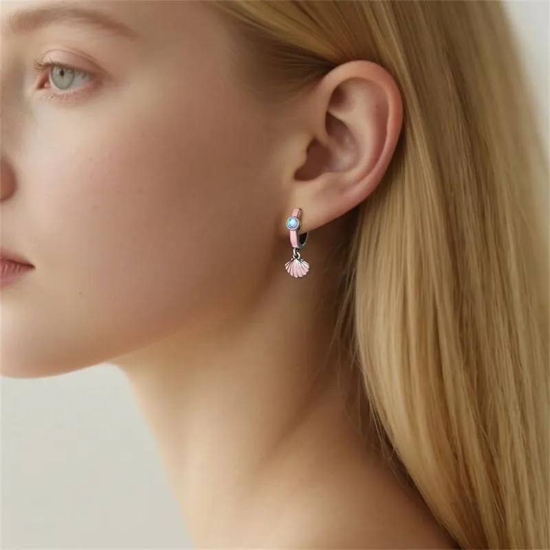 QIKAOLA S925 Orecchini in argento da donna Orecchini a cerchio ipoallergenici Orecchini Huggie con zirconia cubica - immagine 2