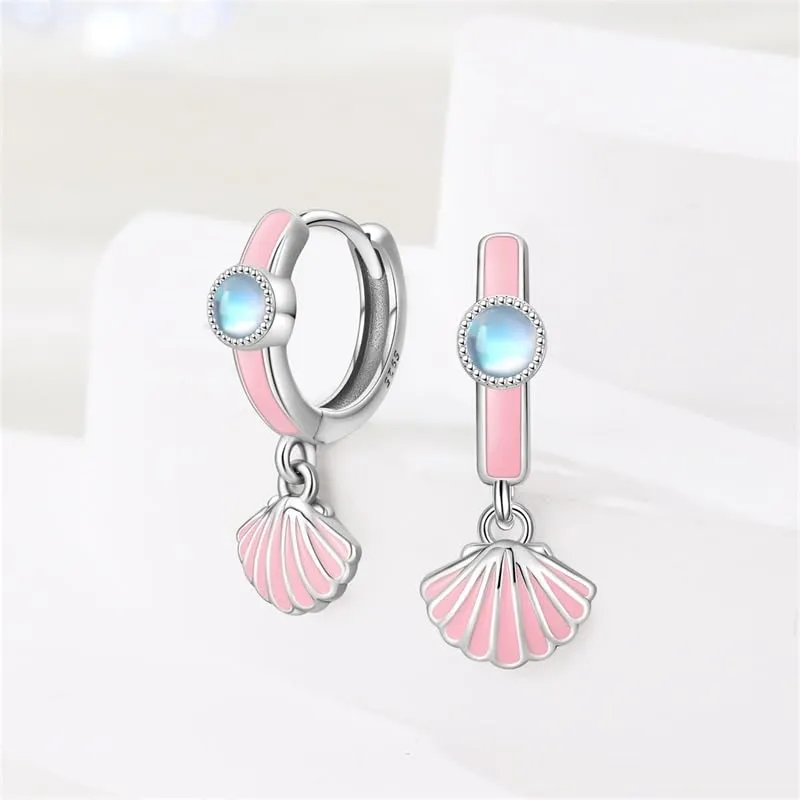 QIKAOLA S925 Orecchini in argento da donna Orecchini a cerchio ipoallergenici Orecchini Huggie con zirconia cubica - immagine 3