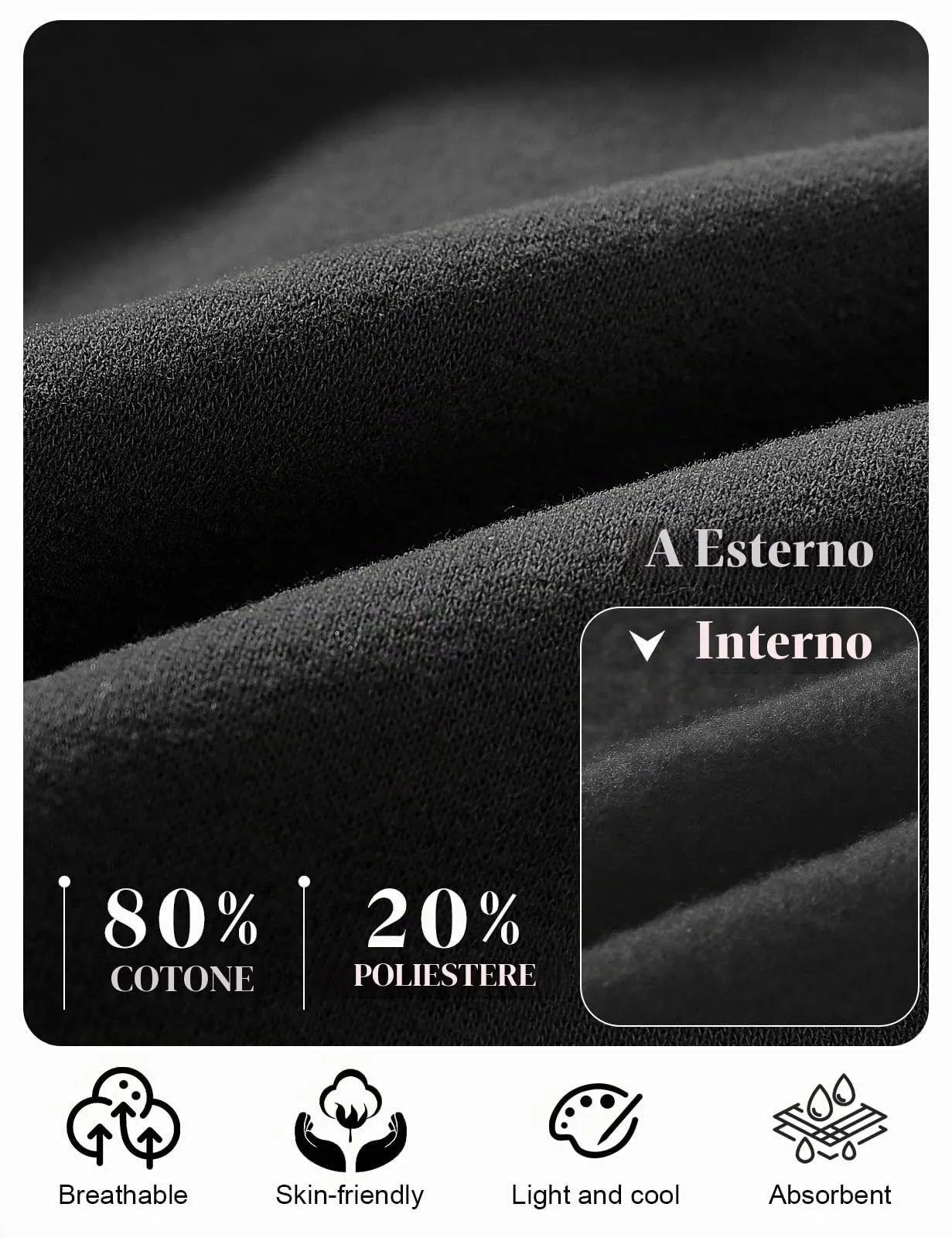 CMTOP Felpa Donna con Zip Lunga in Pile Casual Cotone Felpa con Cappuccio a Manica Lunga, Tinta Unita Classica Basic Felpe, Autunno Primavera Hoodie Sweatshirt con Tasche(Nero,L) - immagine 5