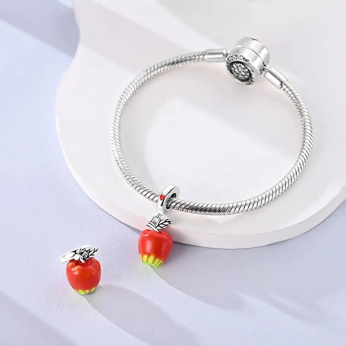 LNQOBU Charms Colgante Camaleón Charm Donna Argento Sterling 925Bead Charme da Donna per Bracciali e Collane - immagine 5