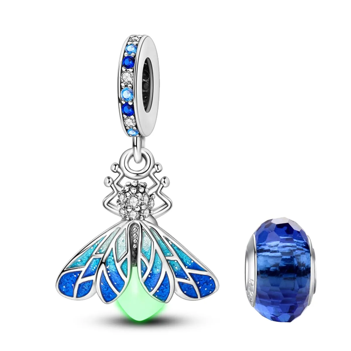 LNQOBU Charms Colgante Camaleón Charm Donna Argento Sterling 925Bead Charme da Donna per Bracciali e Collane - immagine 1