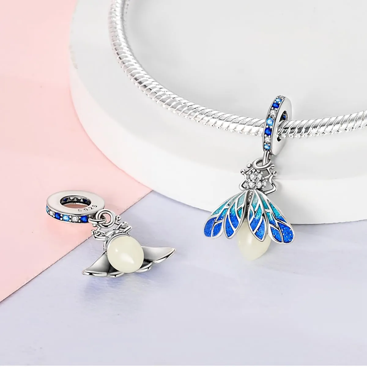 LNQOBU Charms Colgante Camaleón Charm Donna Argento Sterling 925Bead Charme da Donna per Bracciali e Collane - immagine 3