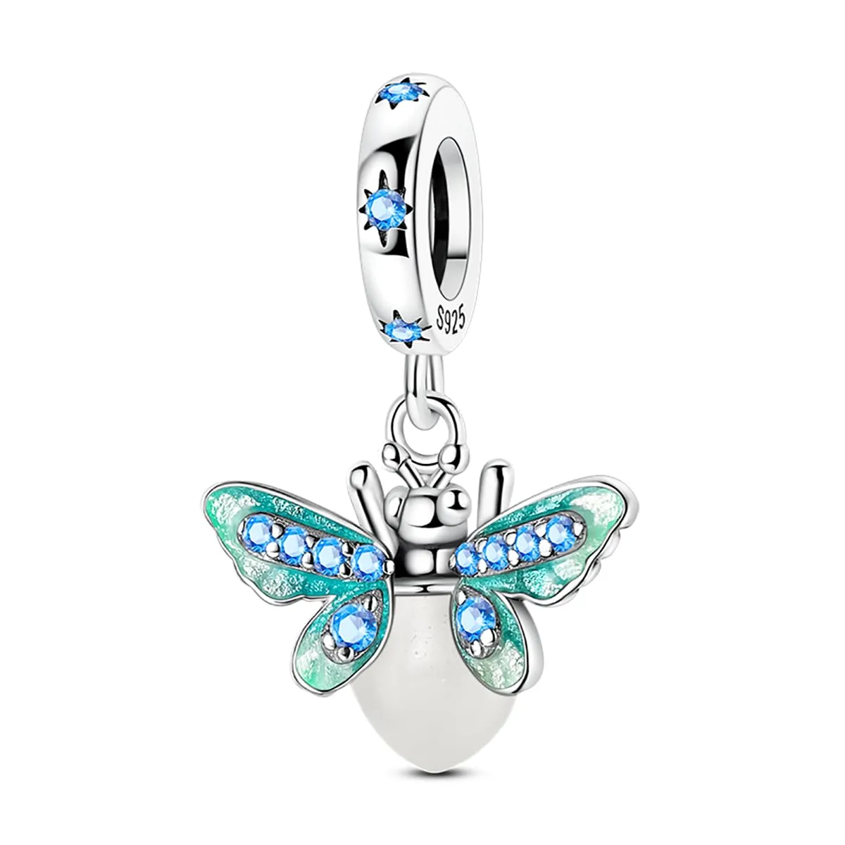 LNQOBU Charms Colgante Camaleón Charm Donna Argento Sterling 925Bead Charme da Donna per Bracciali e Collane - immagine 2
